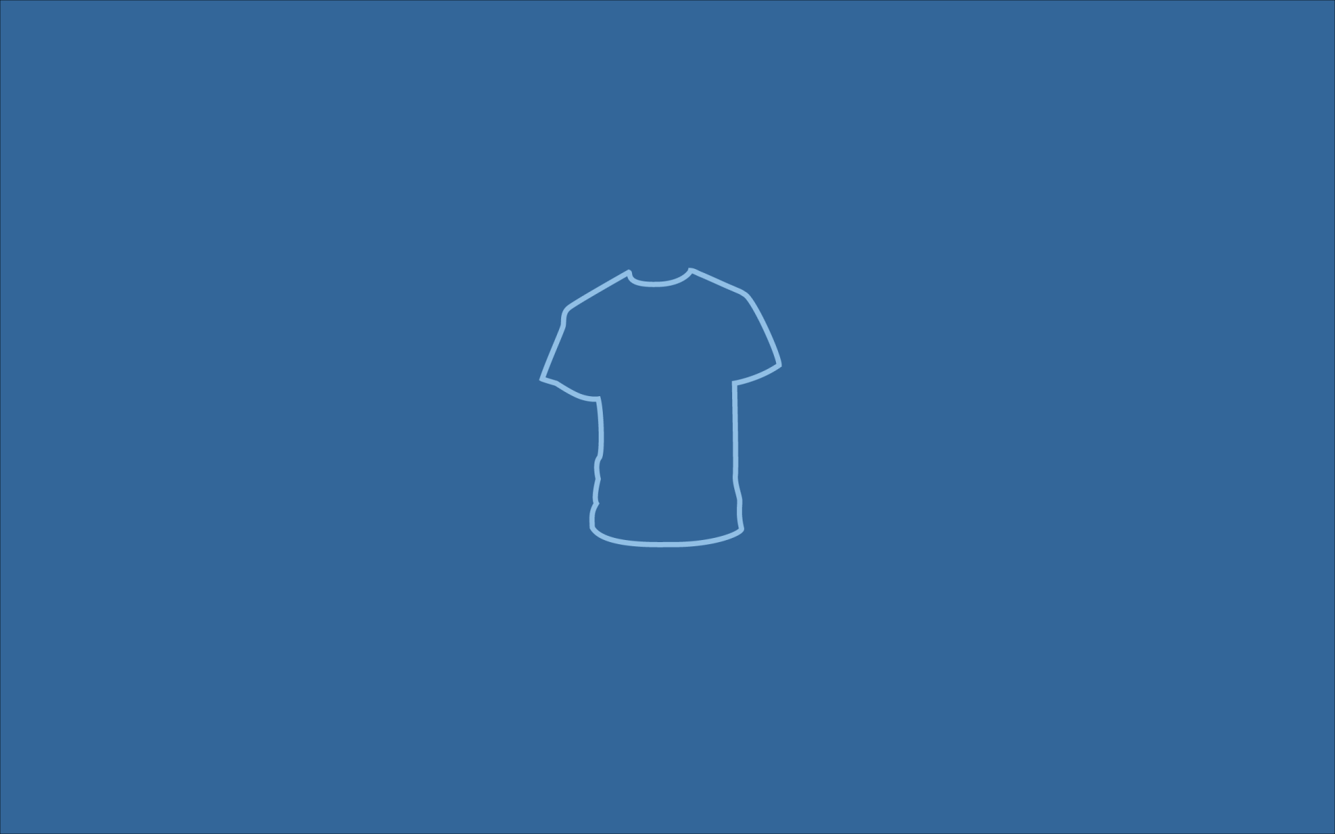 Футболка, голубой фон