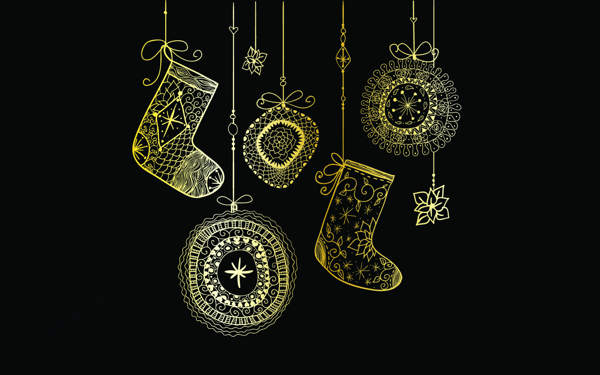 Рождественские носки для подарков