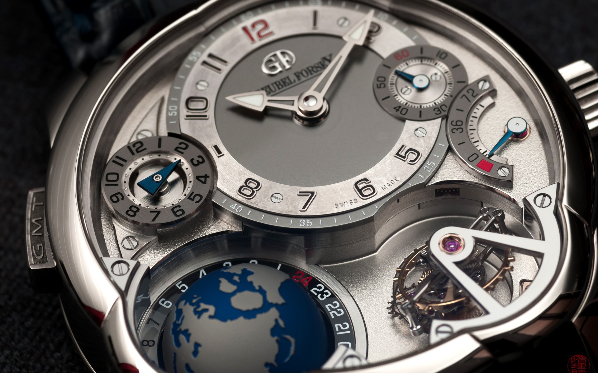 Многофункциональные наручные часы в стиле люкс