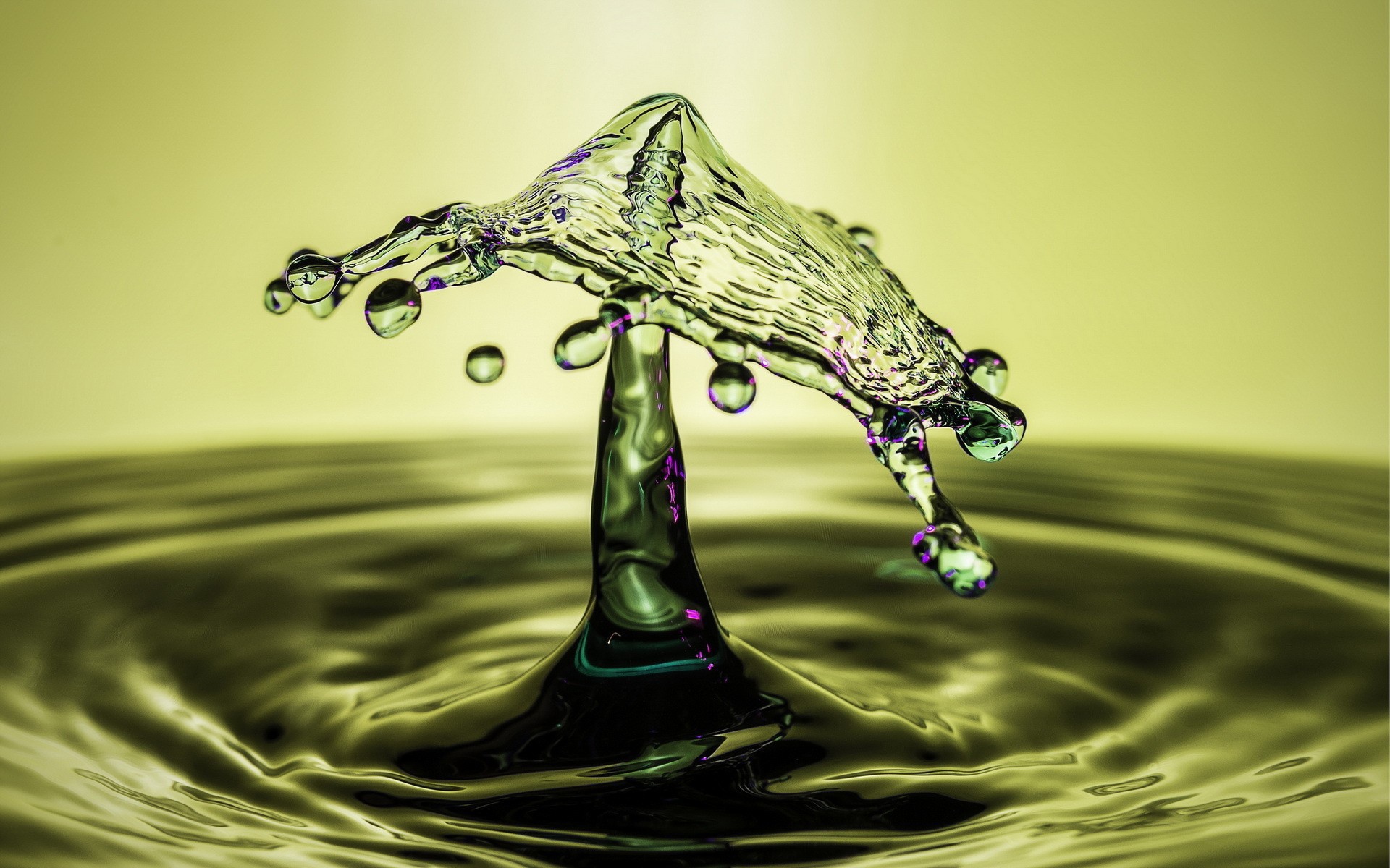 Гриб из всплеска воды