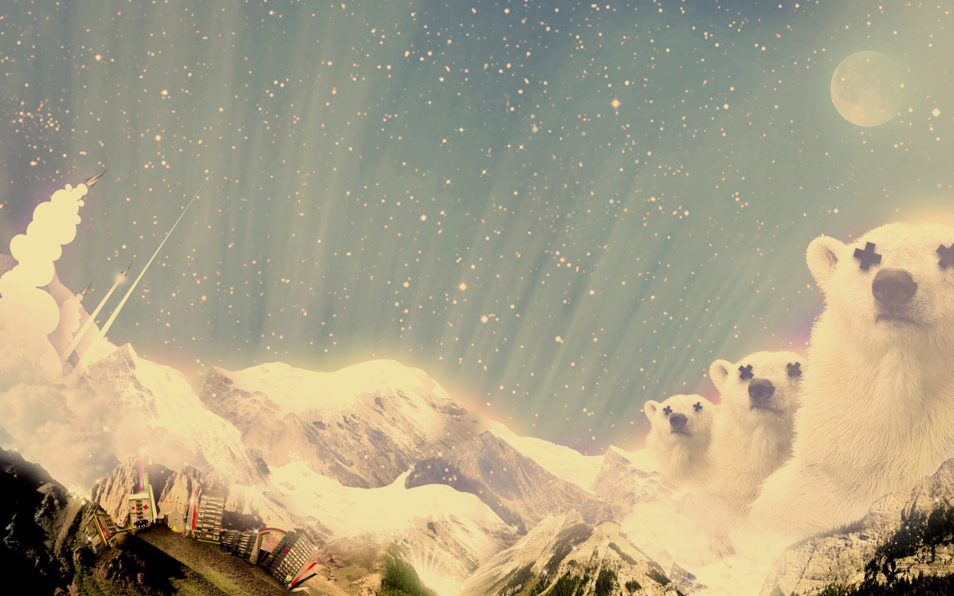 Полярные медведи горы