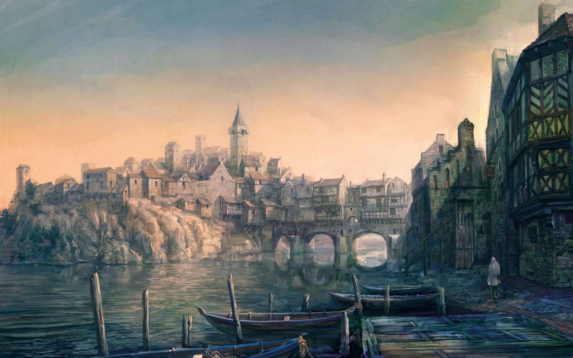 Город в игре The Witcher 3 Wild Hunt