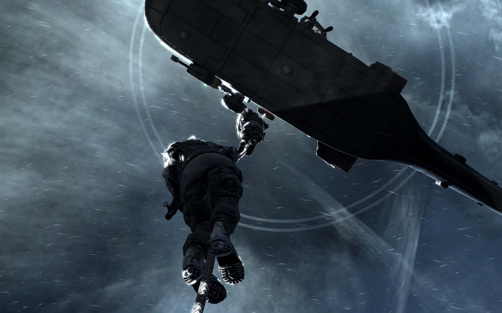 Десант из вертолета в игре Call of Duty