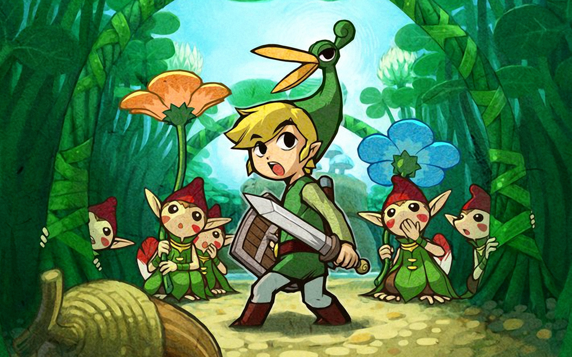 Линк из игры The Legend of Zelda The Minish Cap