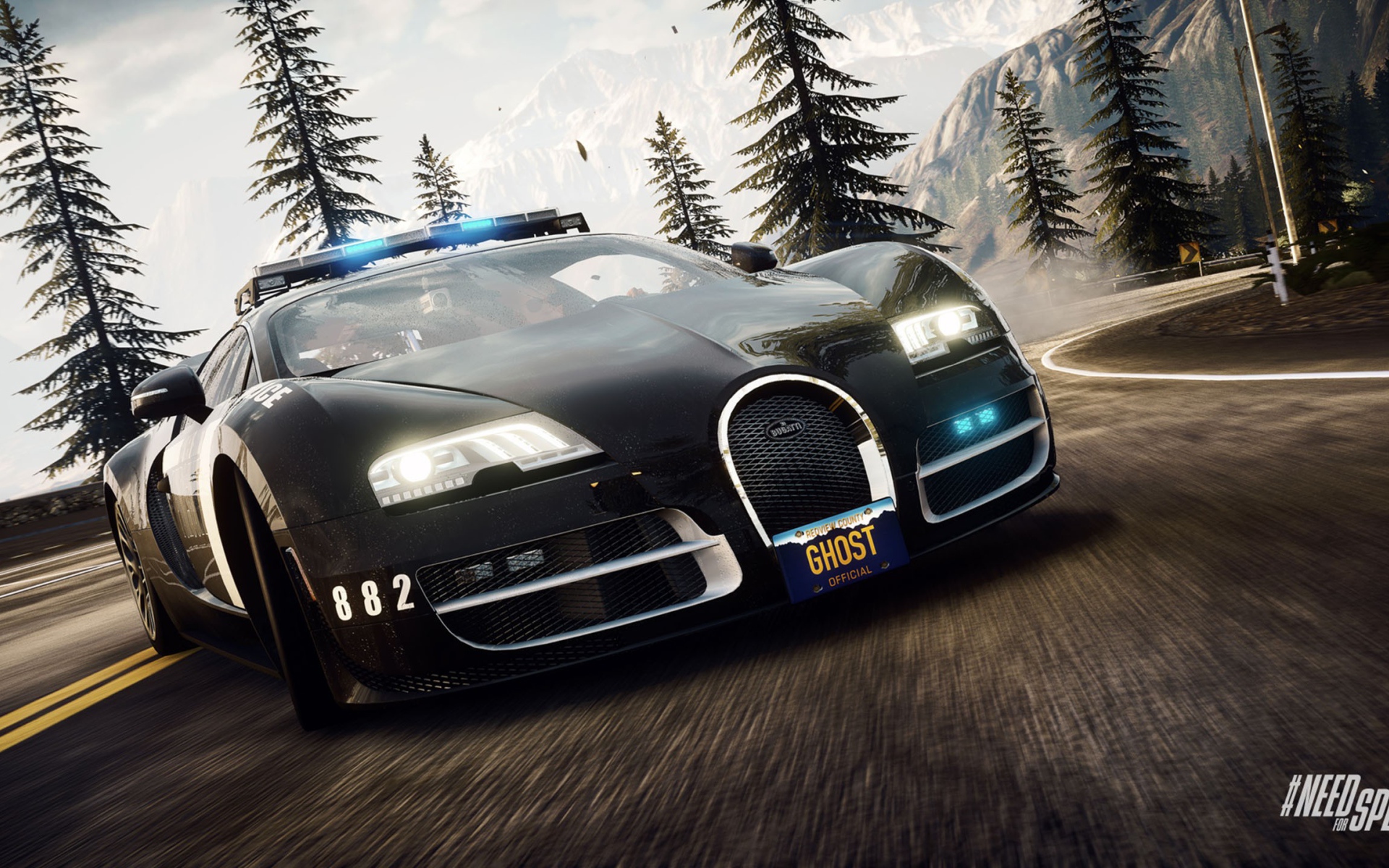 Полицейская Бугатти в игре