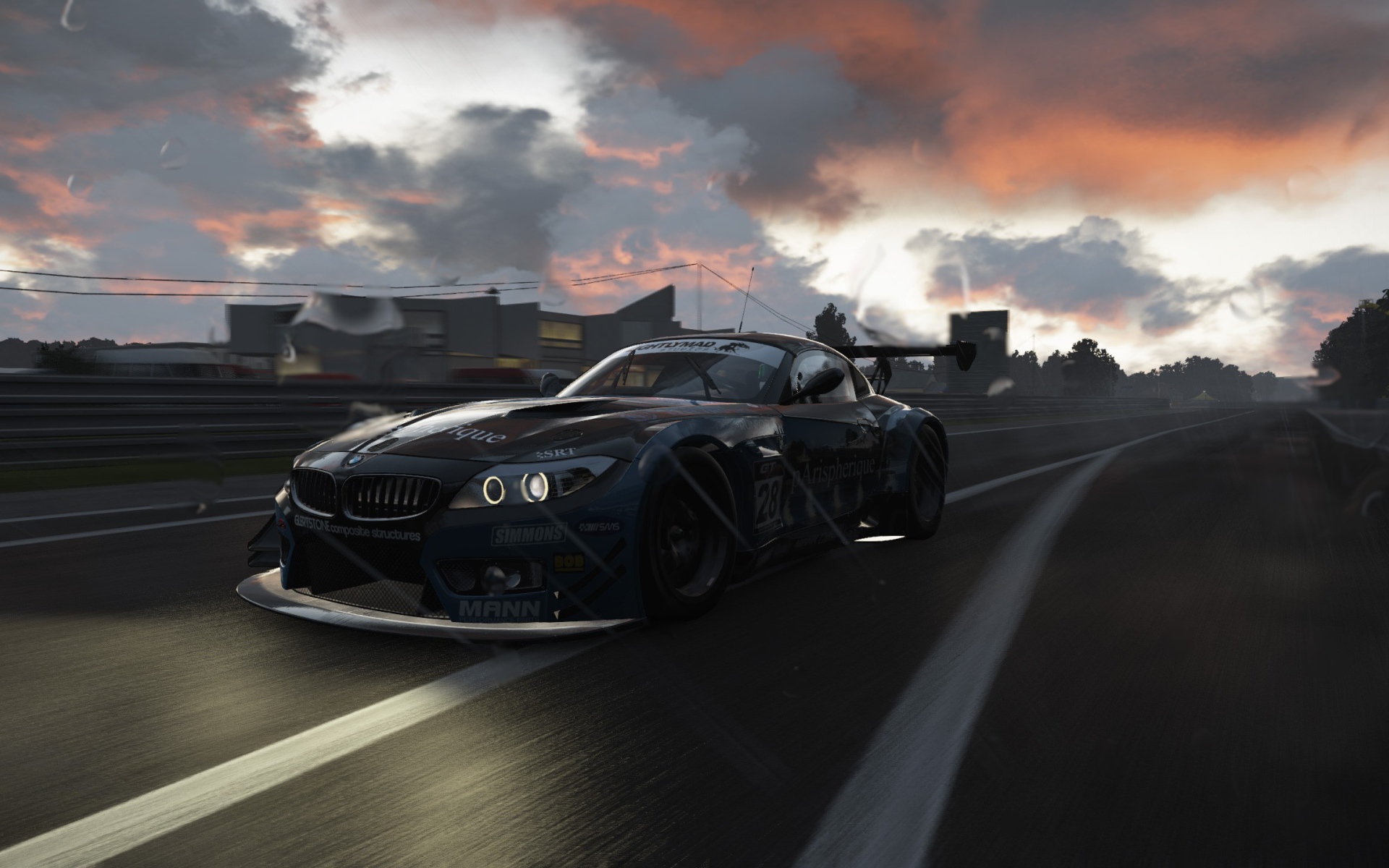 Спортивный BMW в компьютерной игре