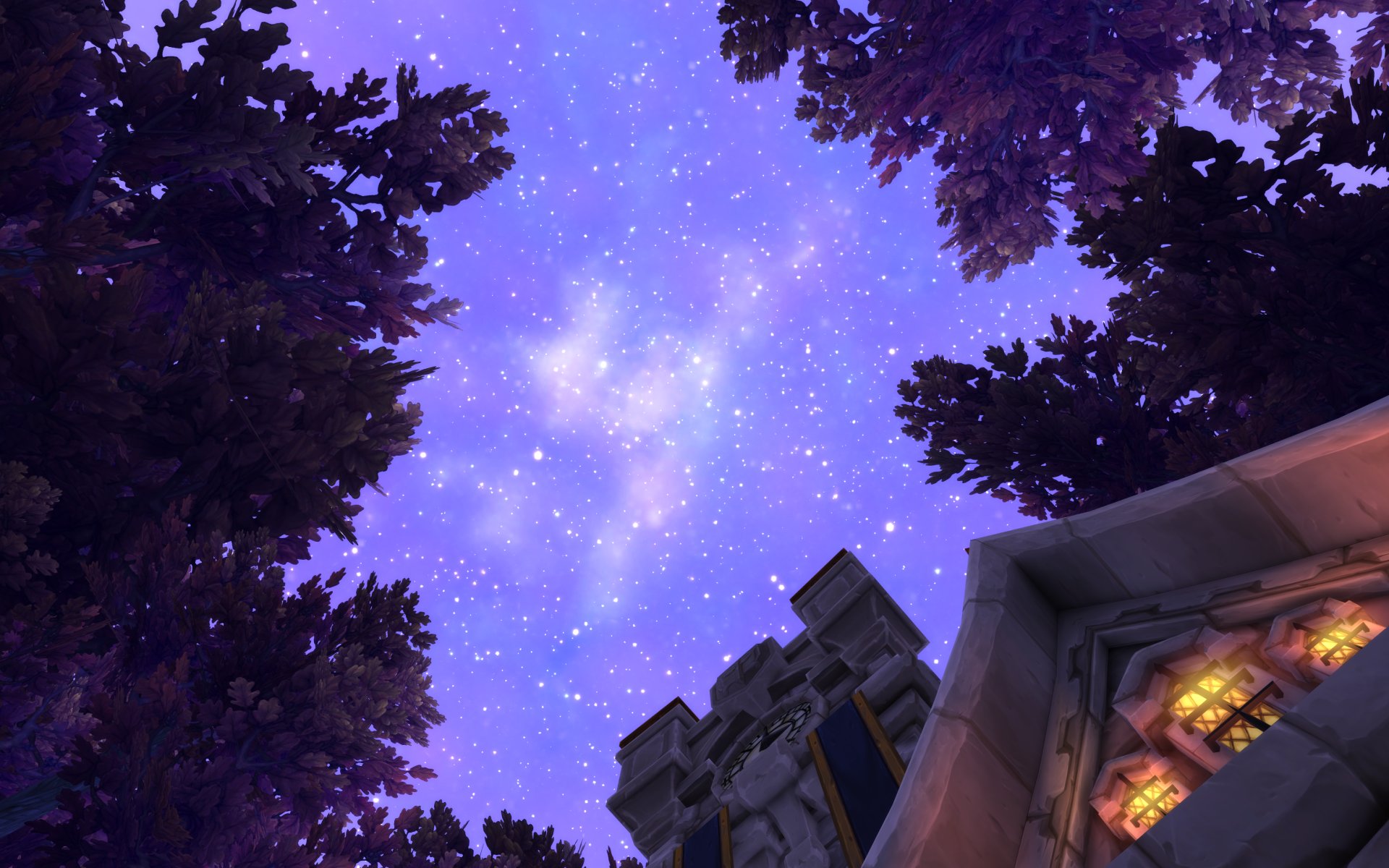 Звездное небо в игре World of Warcraft Warlords of Draenor