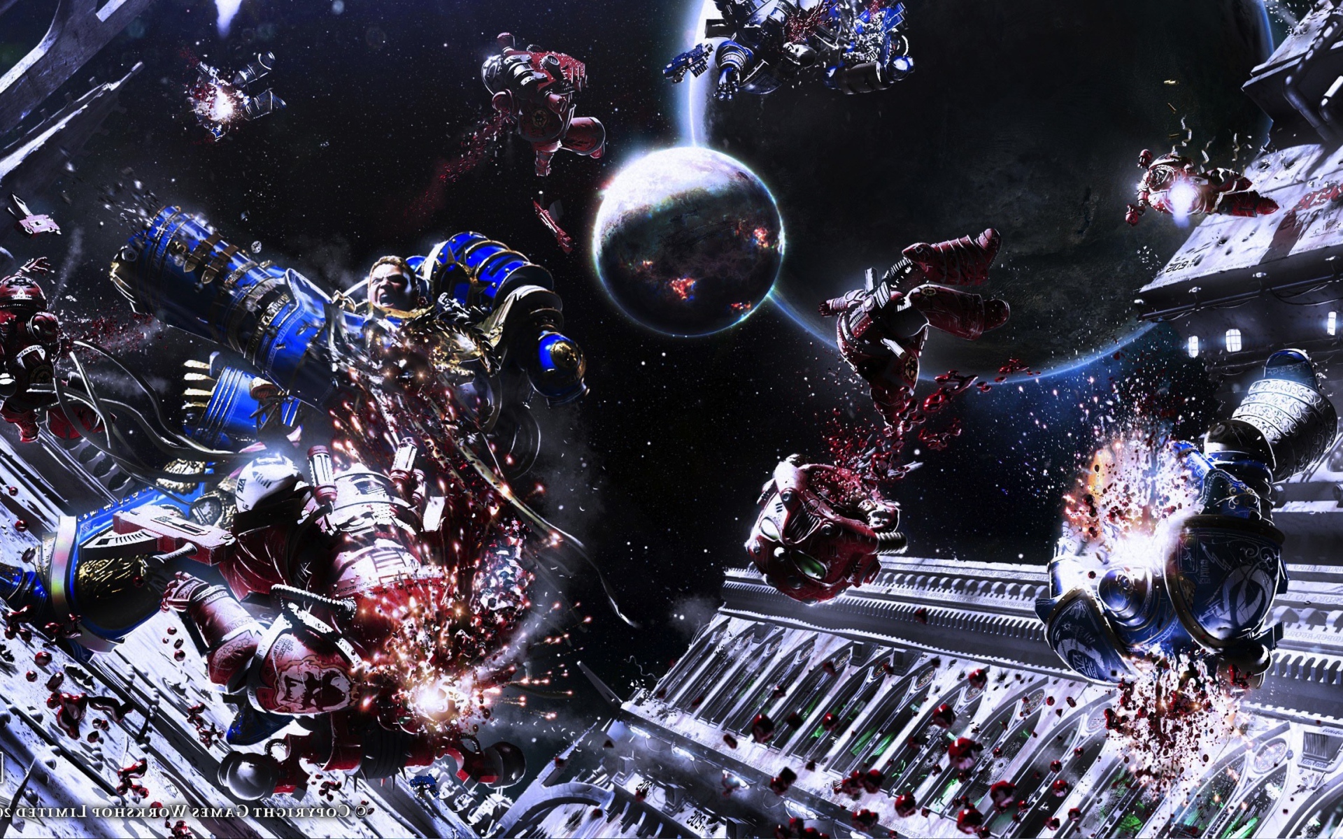 Погибшие солдаты в космосе, игра Warhammer 40000