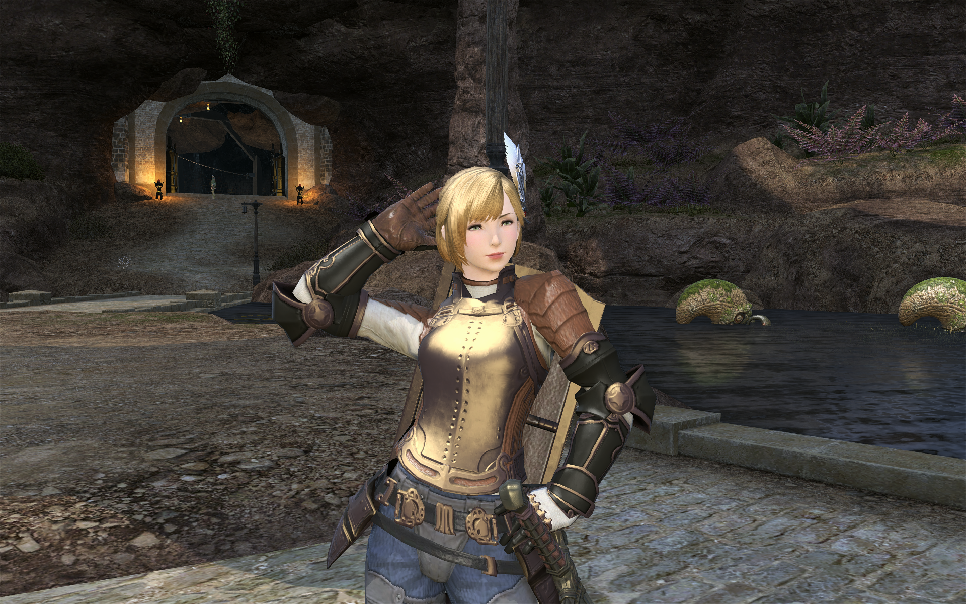 Девушка из онлайн игры Final Fantasy XIV