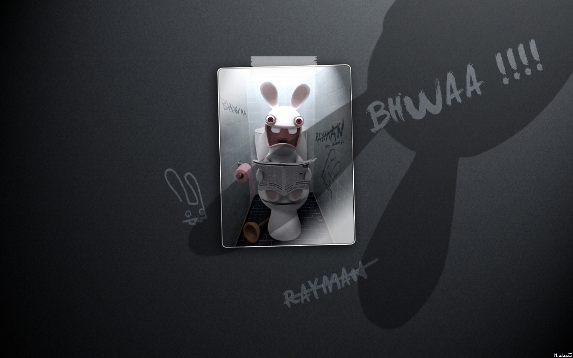Постер игры Rayman Raving Rabbids
