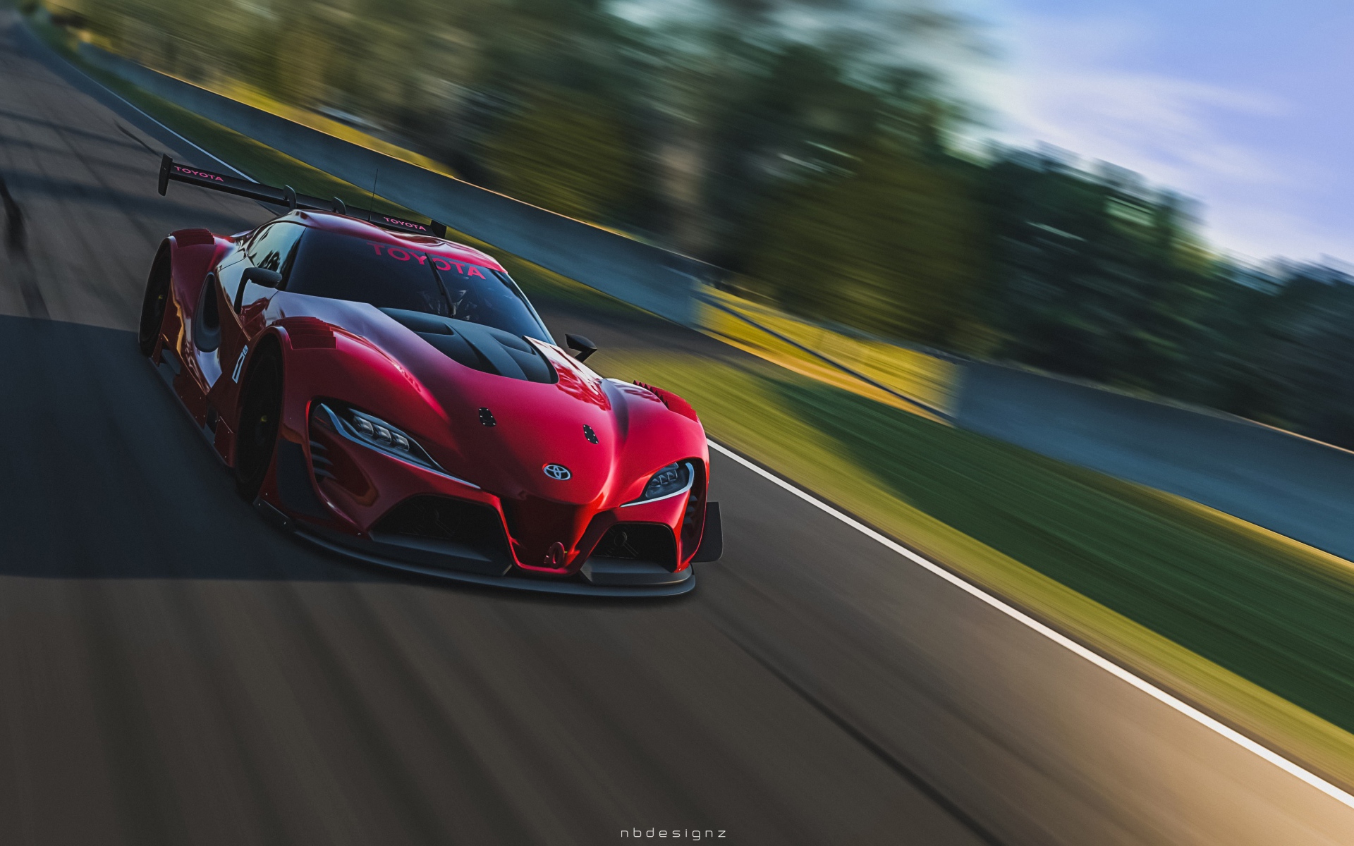 Тойота на треке в игре Gran Turismo 6