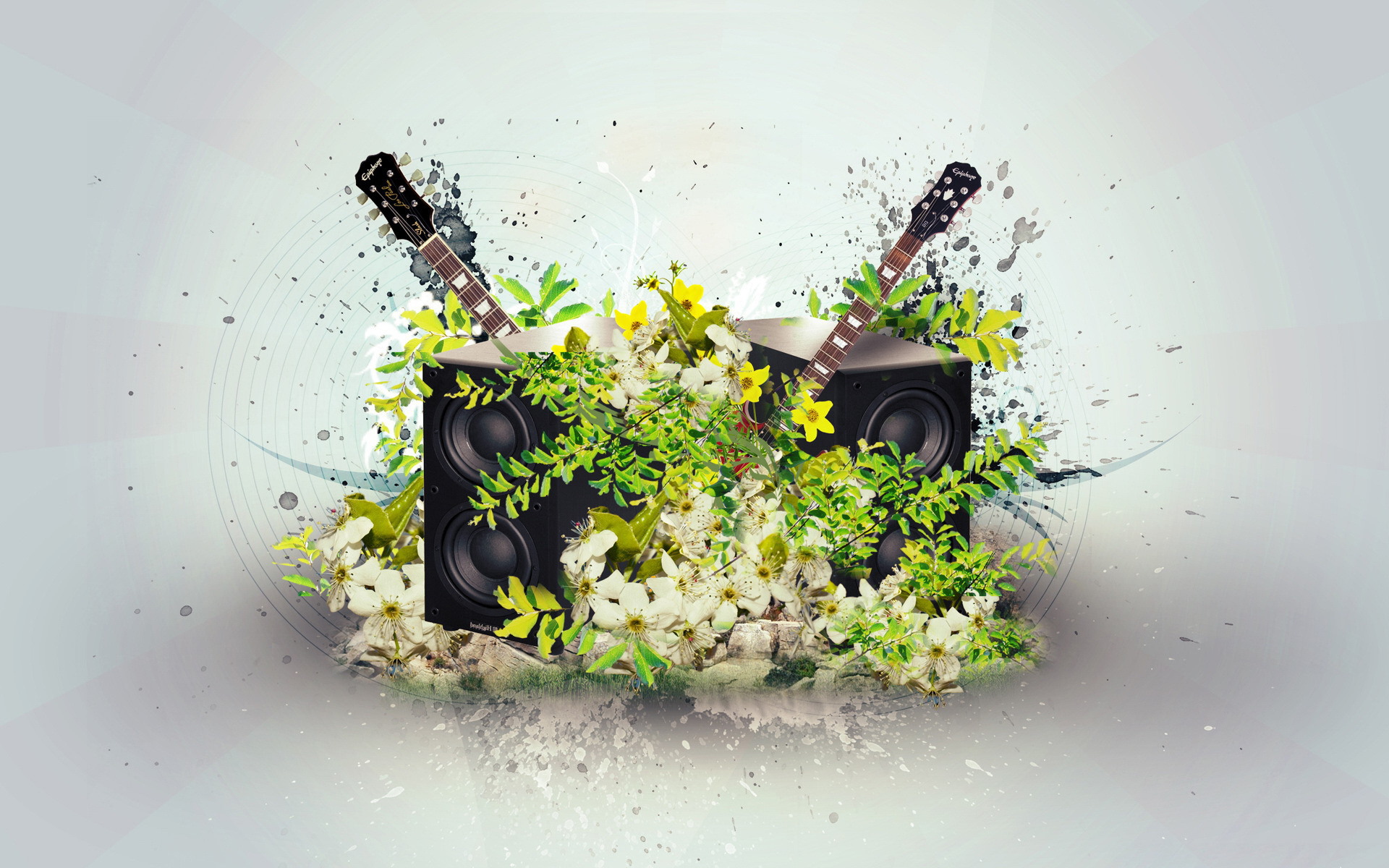 Музыкальная тема с гитарами