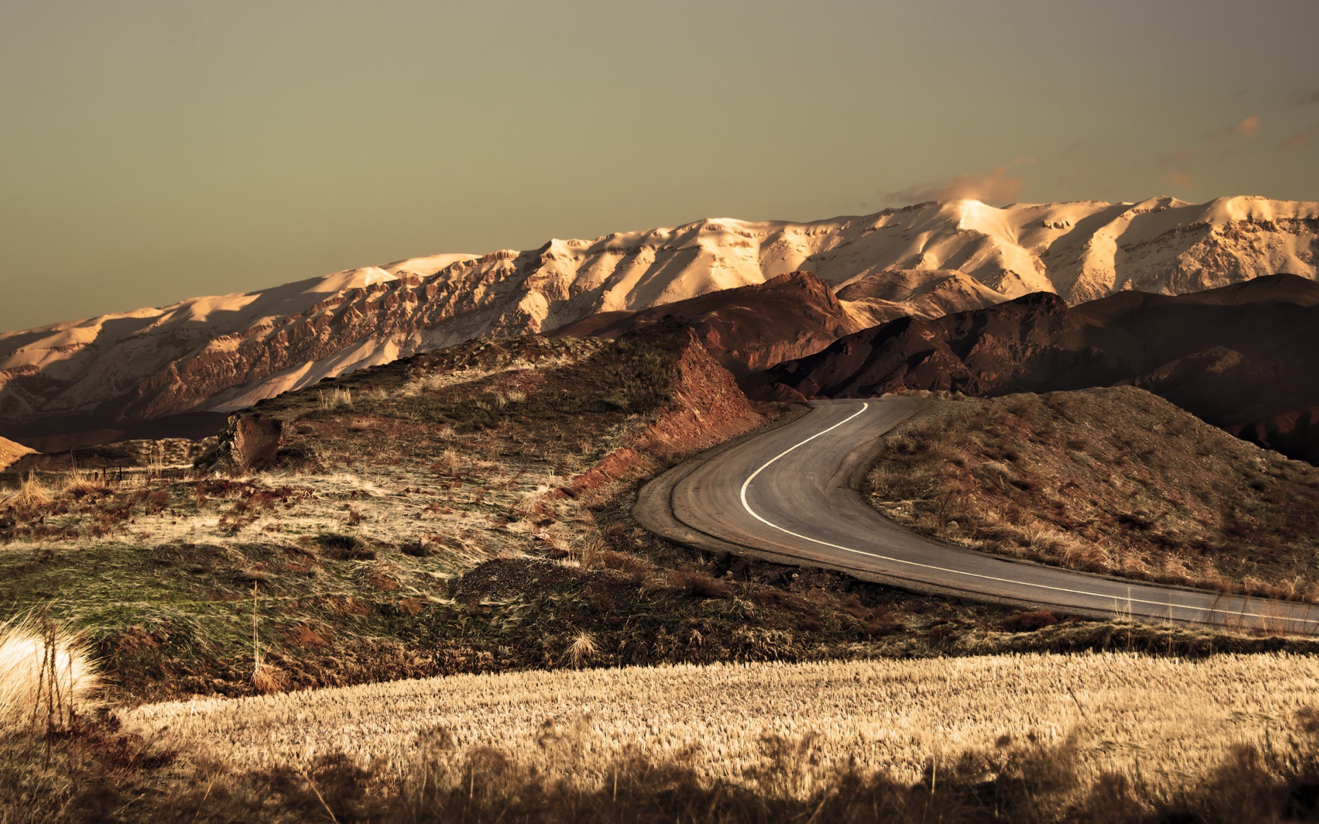 Шоссе на плоскогорье