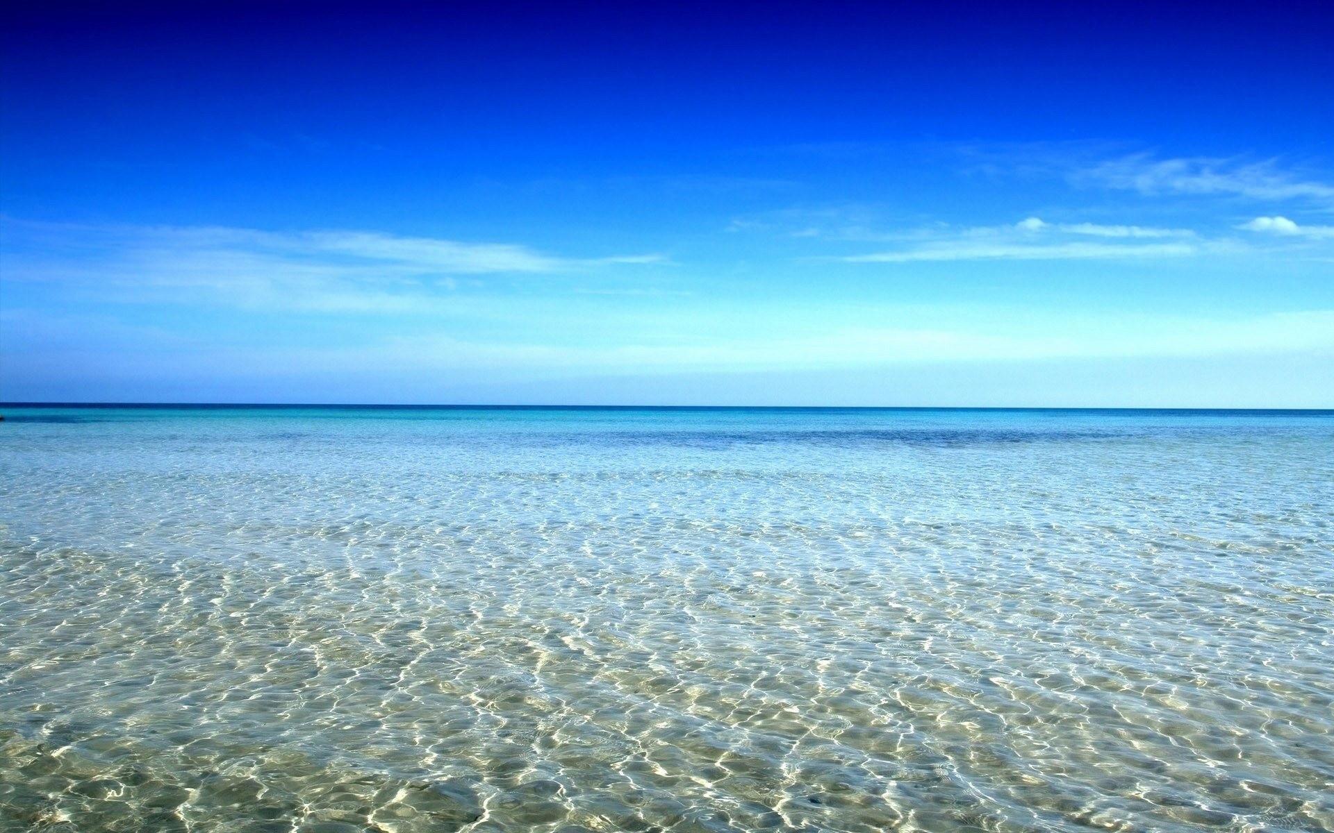 Shallow water near the shore