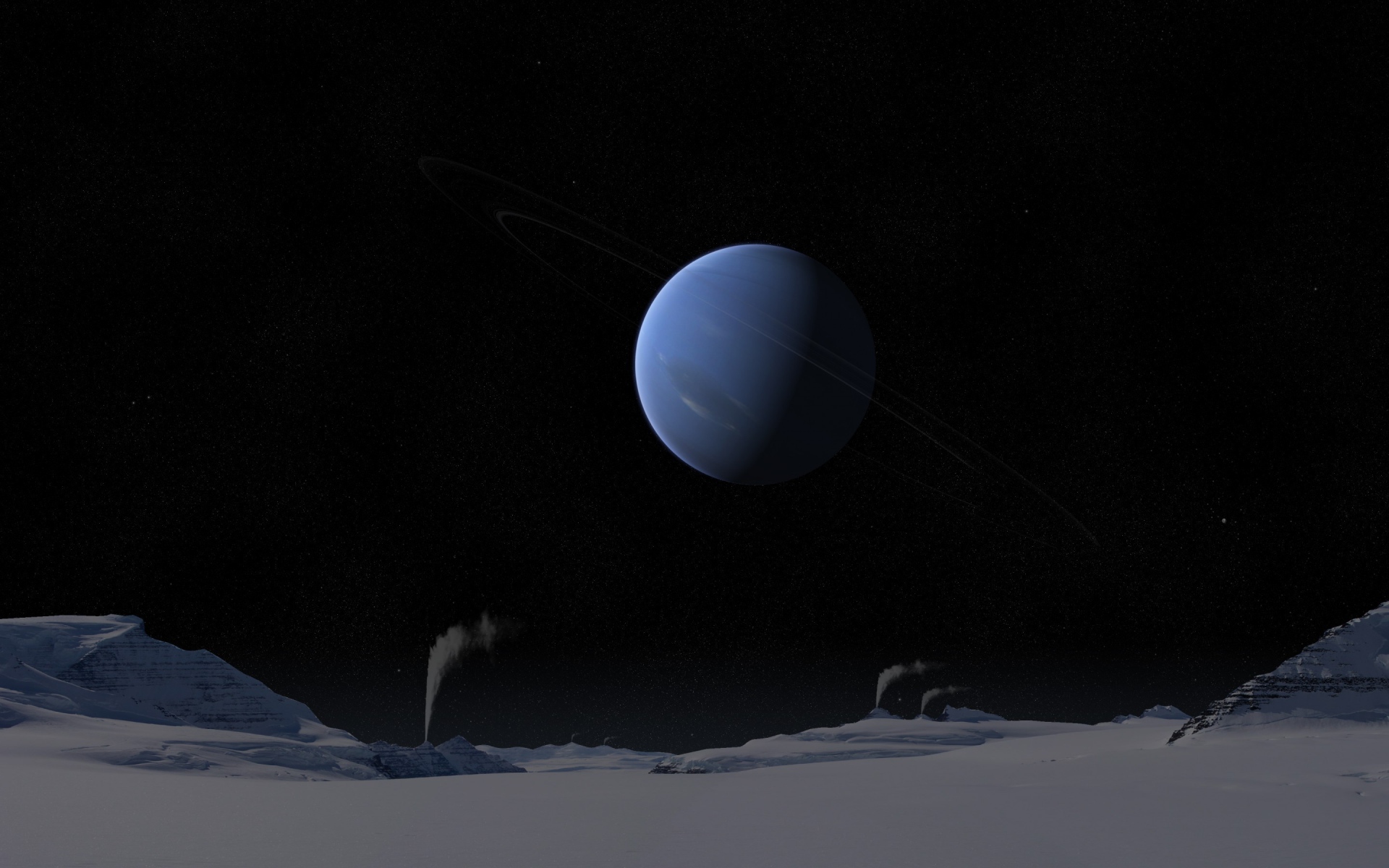 Фото Нептуна со спутника