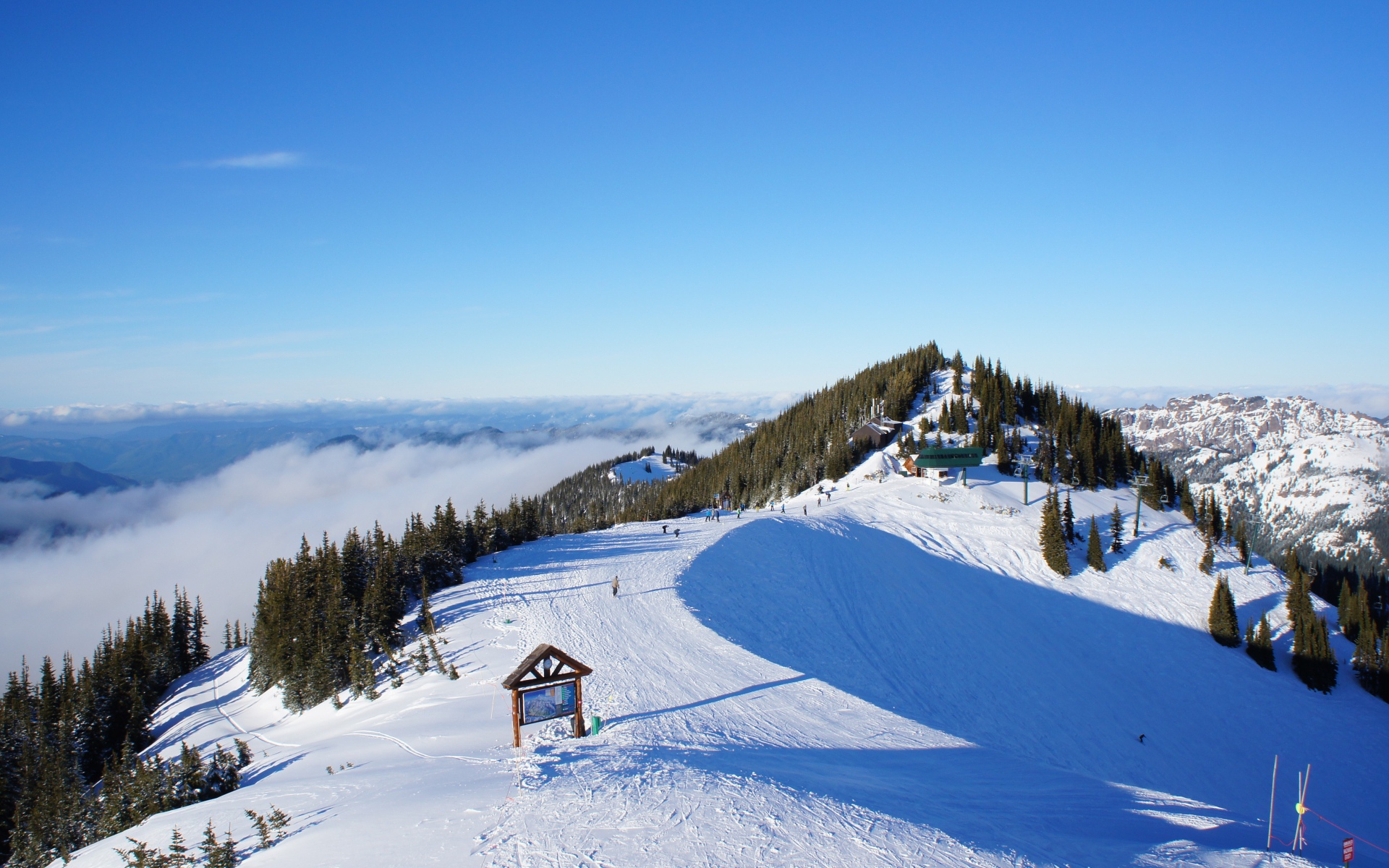 Горнолыжный курорт в районе Сиэтла