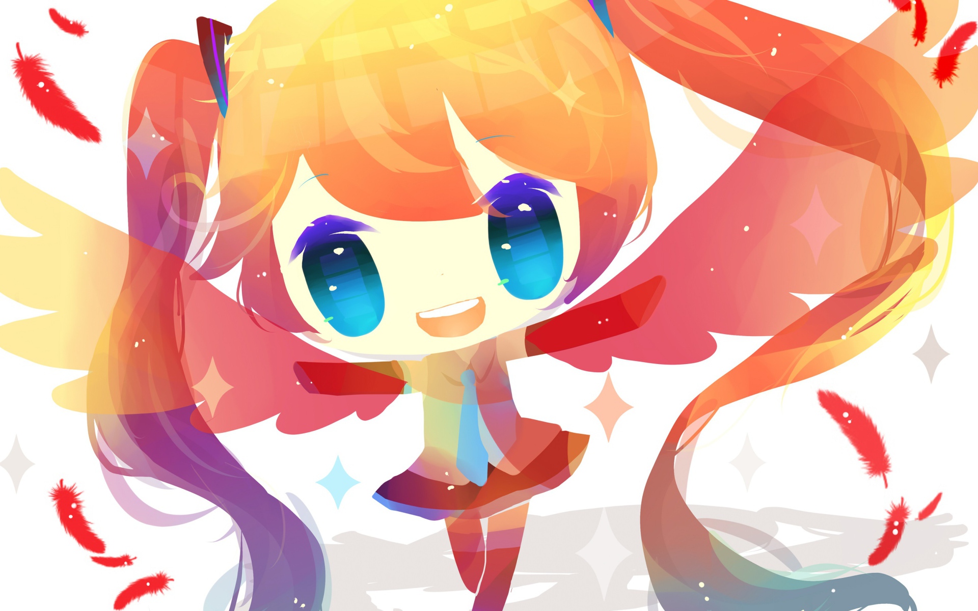 Девочка из аниме Вокалоид 