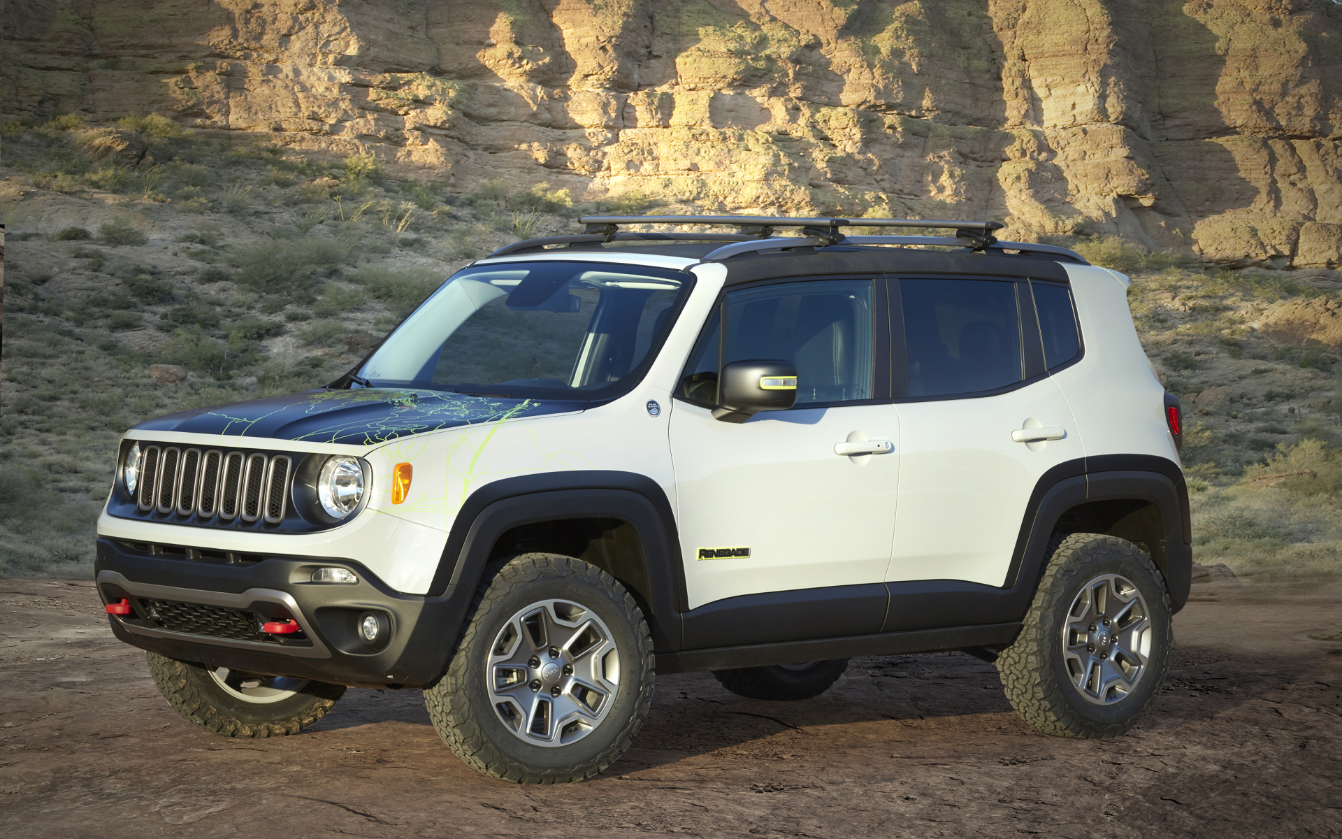 Стильный белый Jeep Renegade Commander Concept 