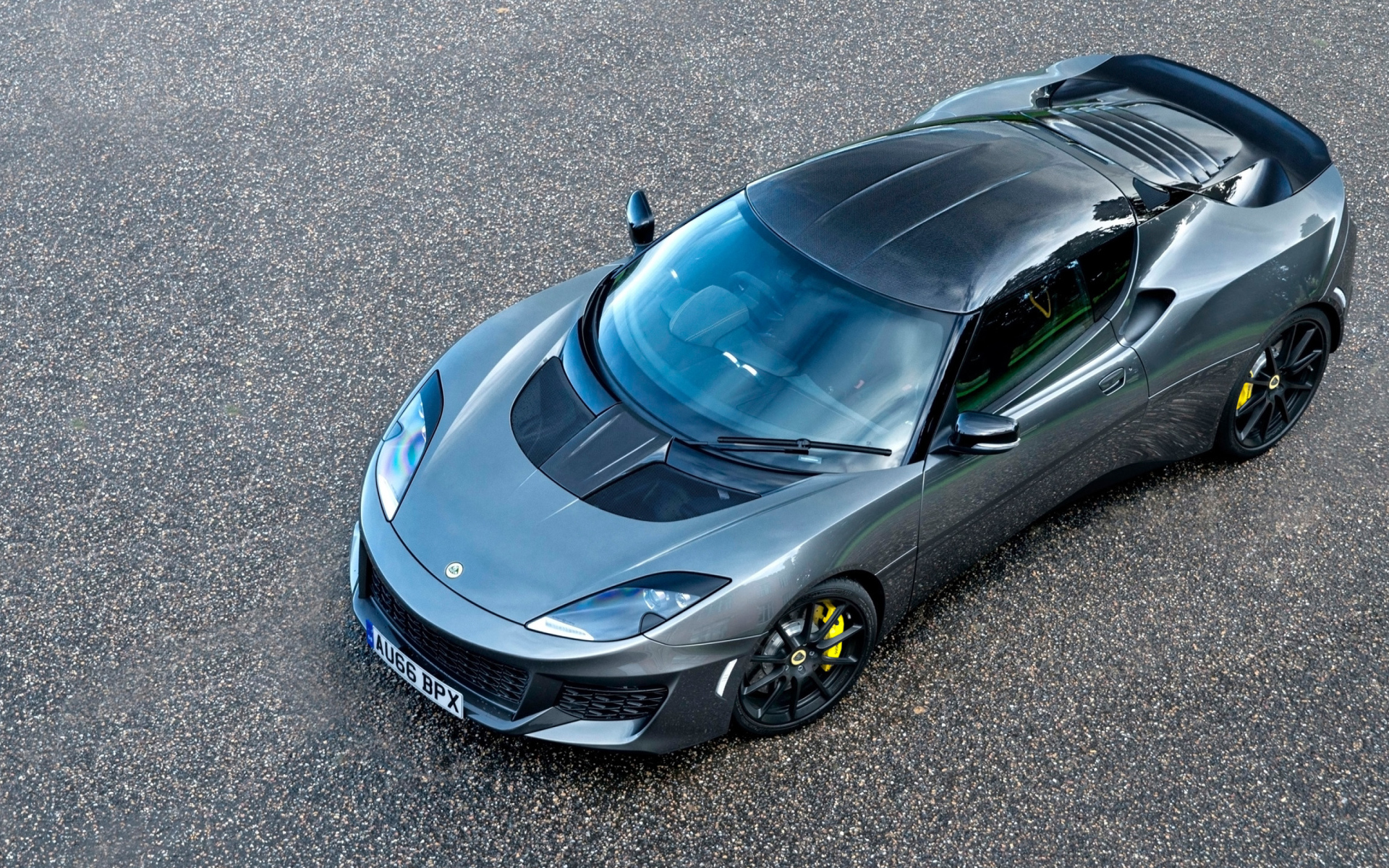 Автомобиль Lotus Evora Sport 410 вид сверху