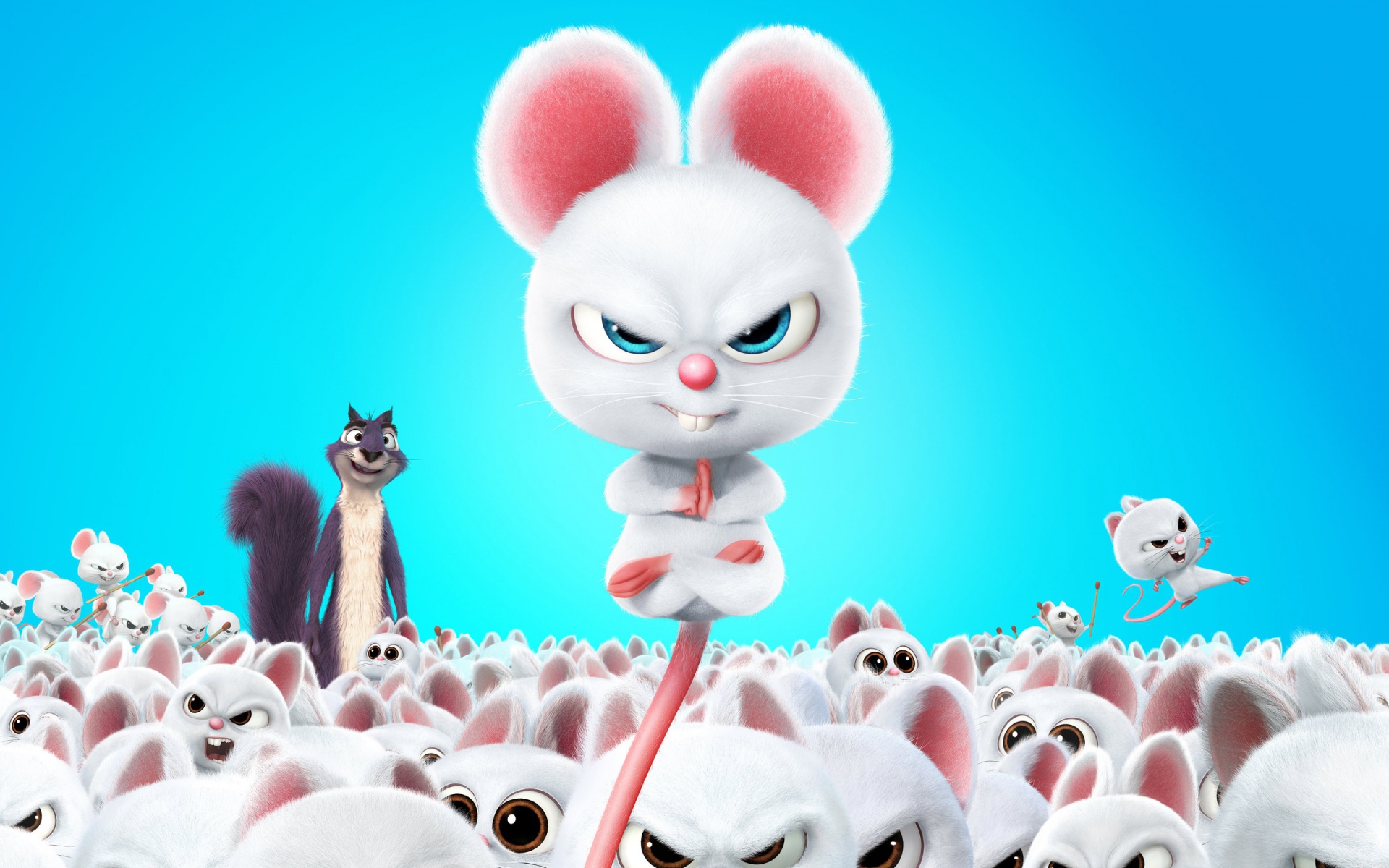 Белый крысенок Бадди мультфильм Реальная белка 2, 2017