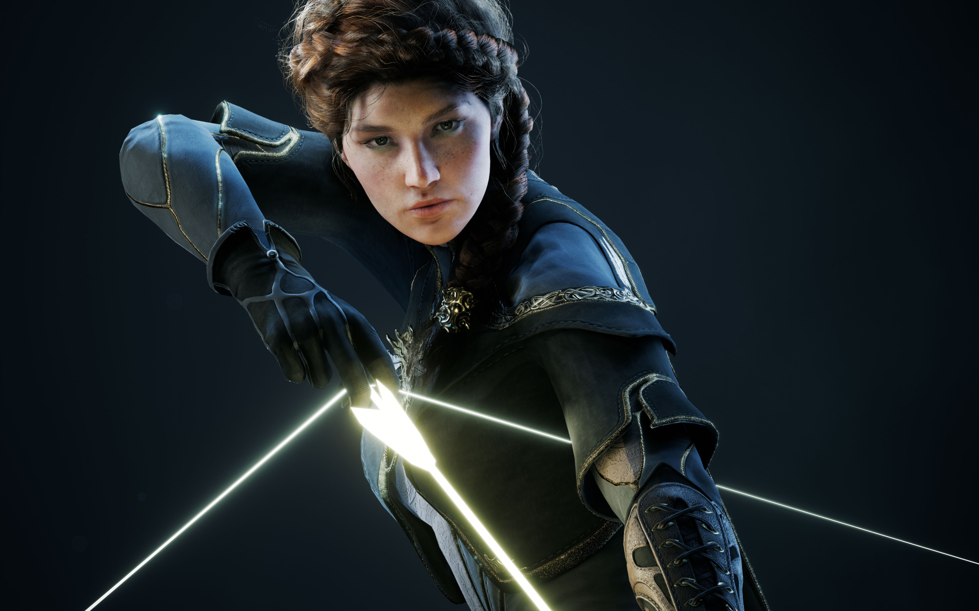 Спэрроу с луком персонаж игры Paragon 2017 