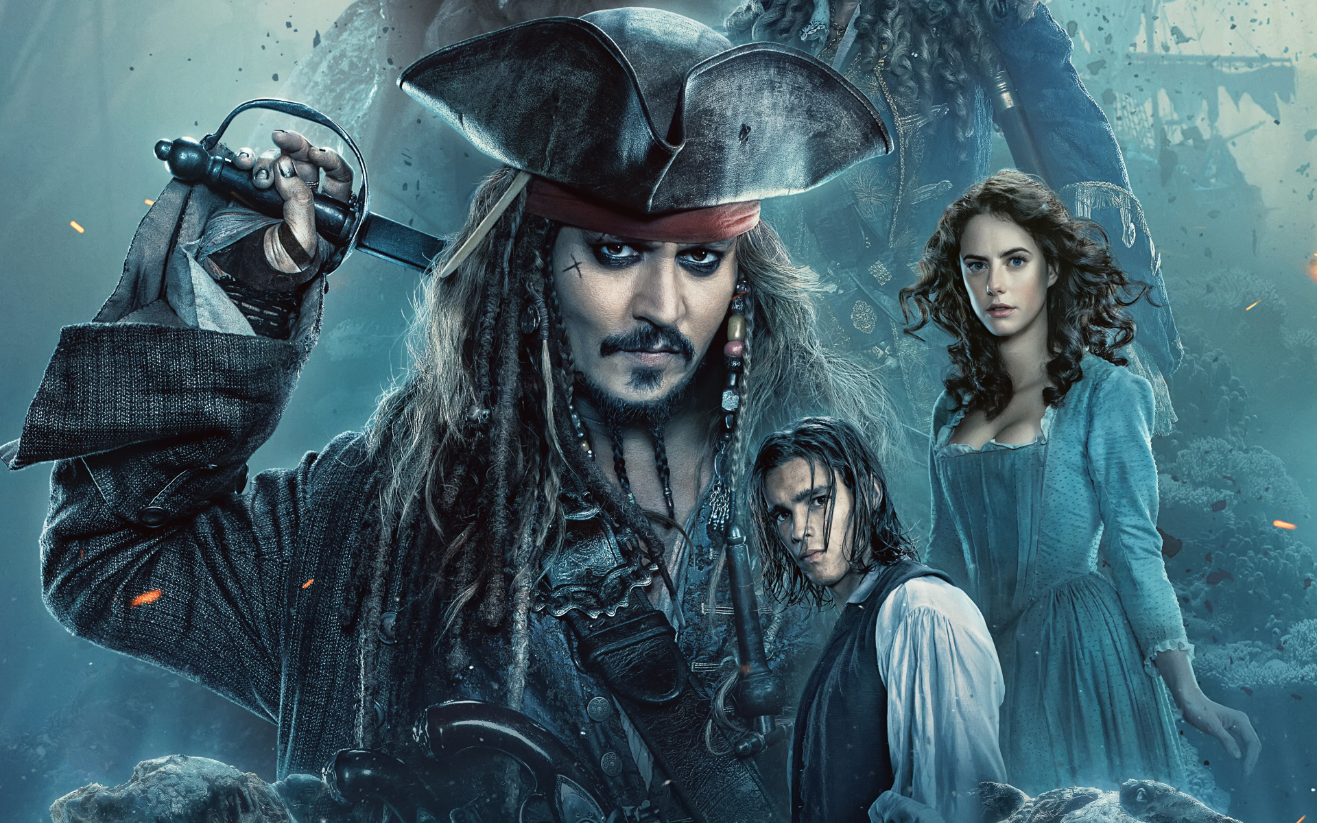 Джек Воробей, фильм Пираты Карибского моря. Мертвецы не рассказывают сказки 2017 