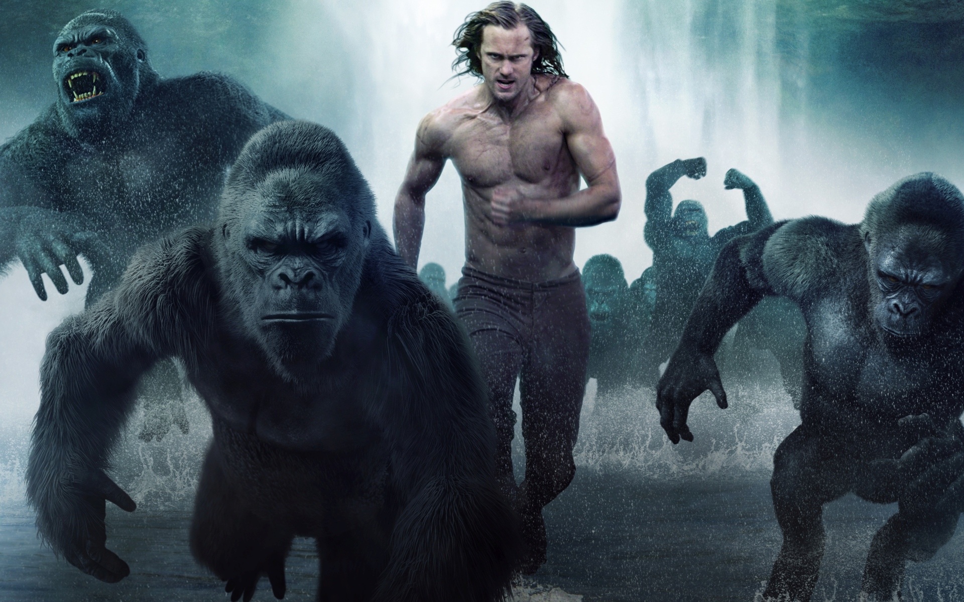 Тарзан  и гориллы фильм Тарзан. Легенда 