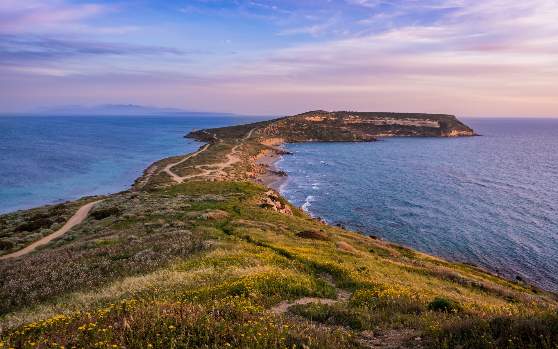 Мыс Капо Сан - Марко, полуостров Синис   