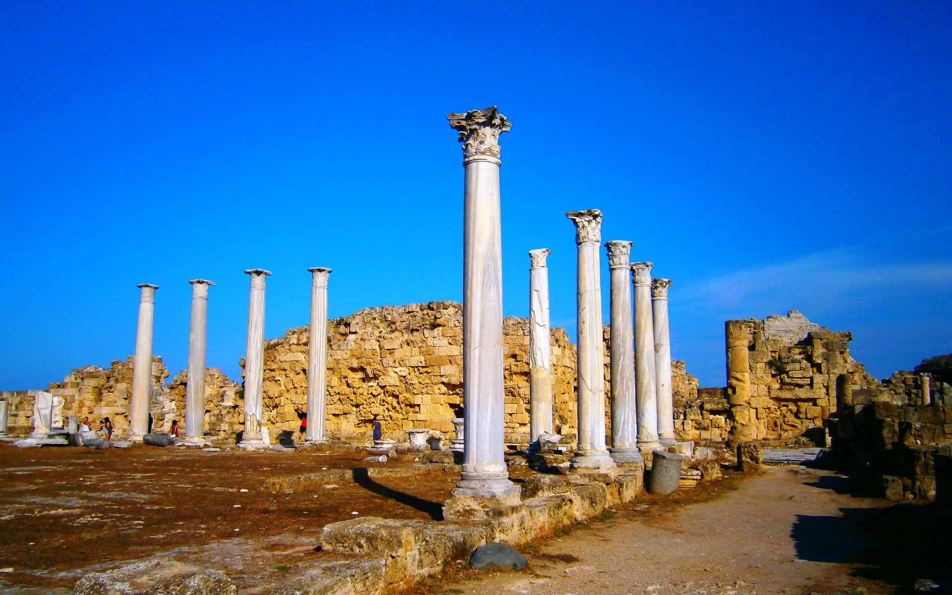 Развалины древнего города Саламис, Северный  Кипр 