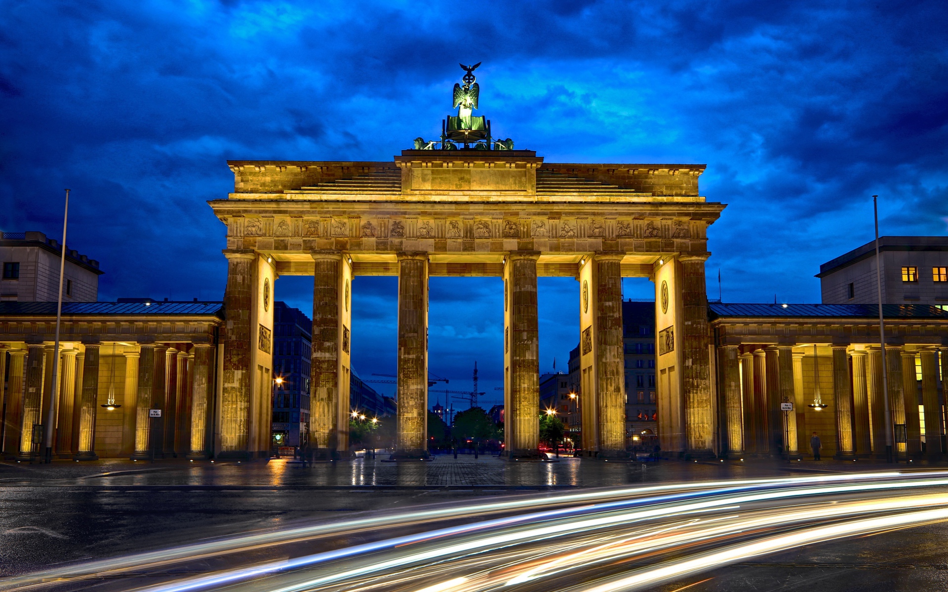 Architectural monument of the Brandenburg Gate, Berlin. Germany