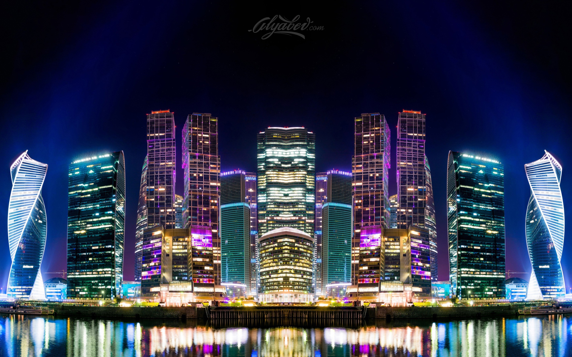 Ночная Москва, Россия 