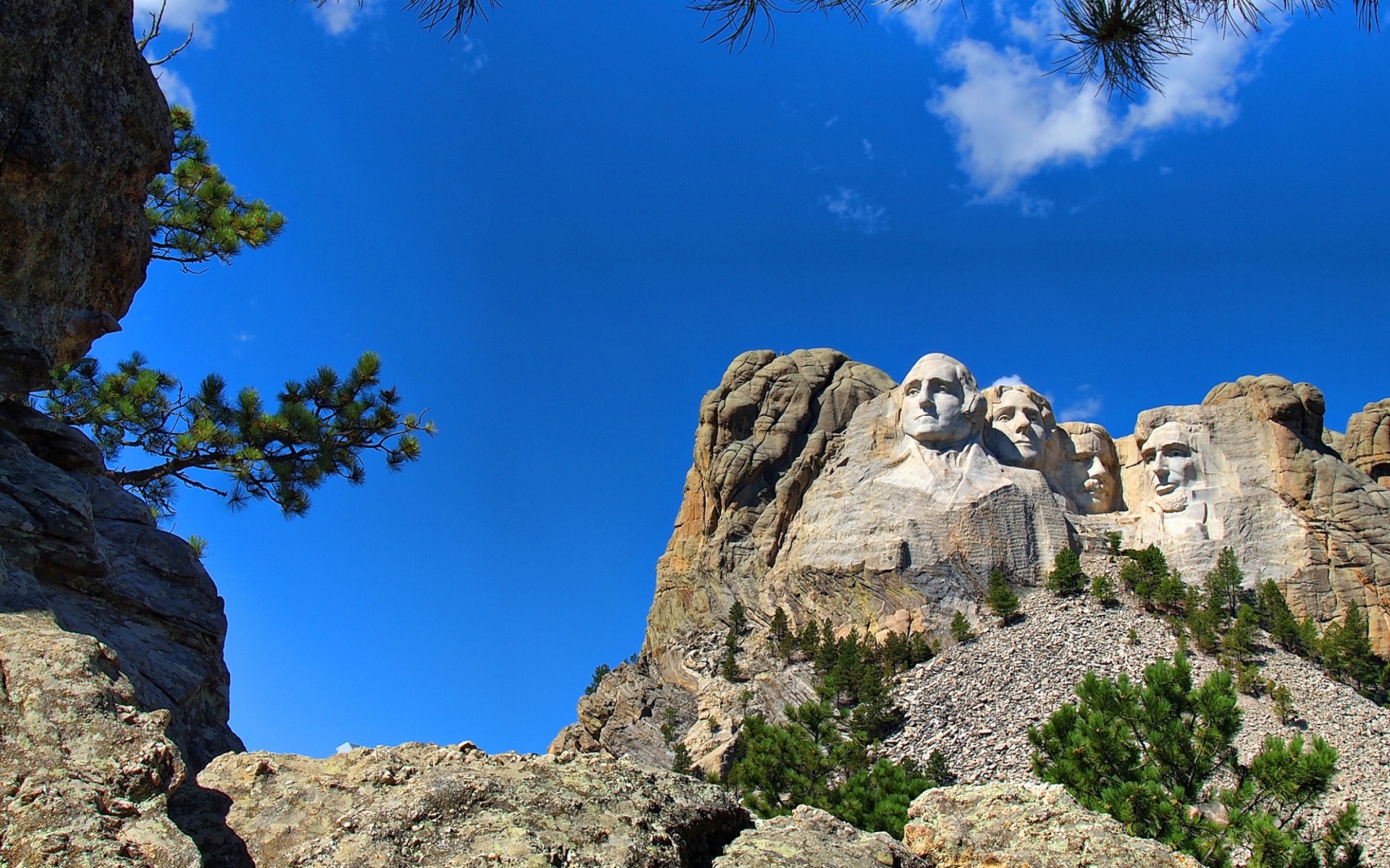 Гора Рашмор с лицами президентов, США 