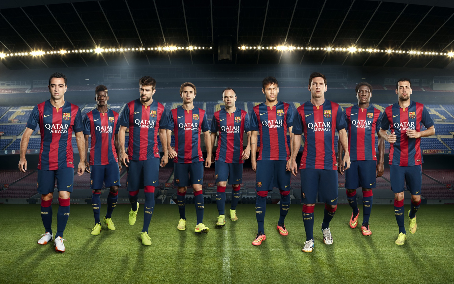 Футбольная команда футбольного клуба Барселона 