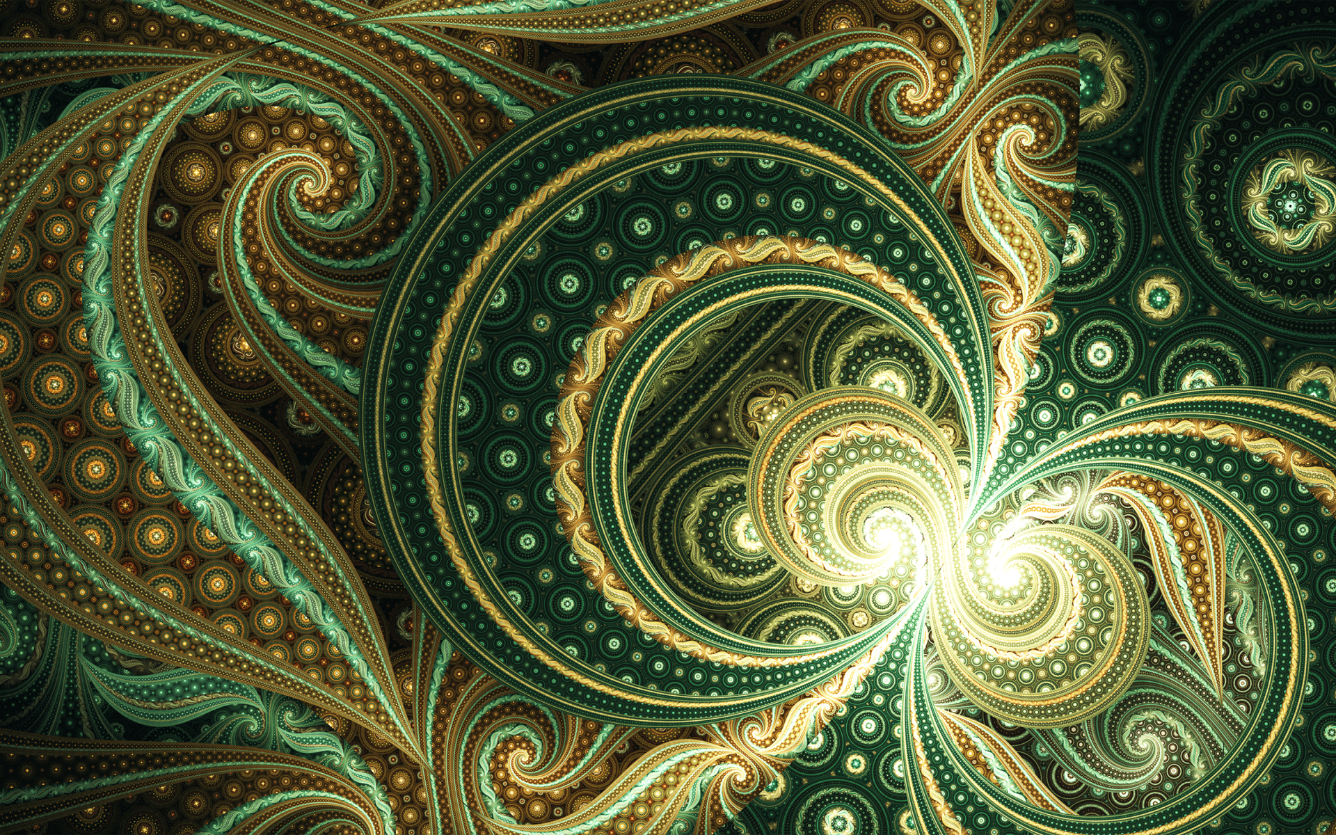 Красивый необычный фрактальный рисунок 