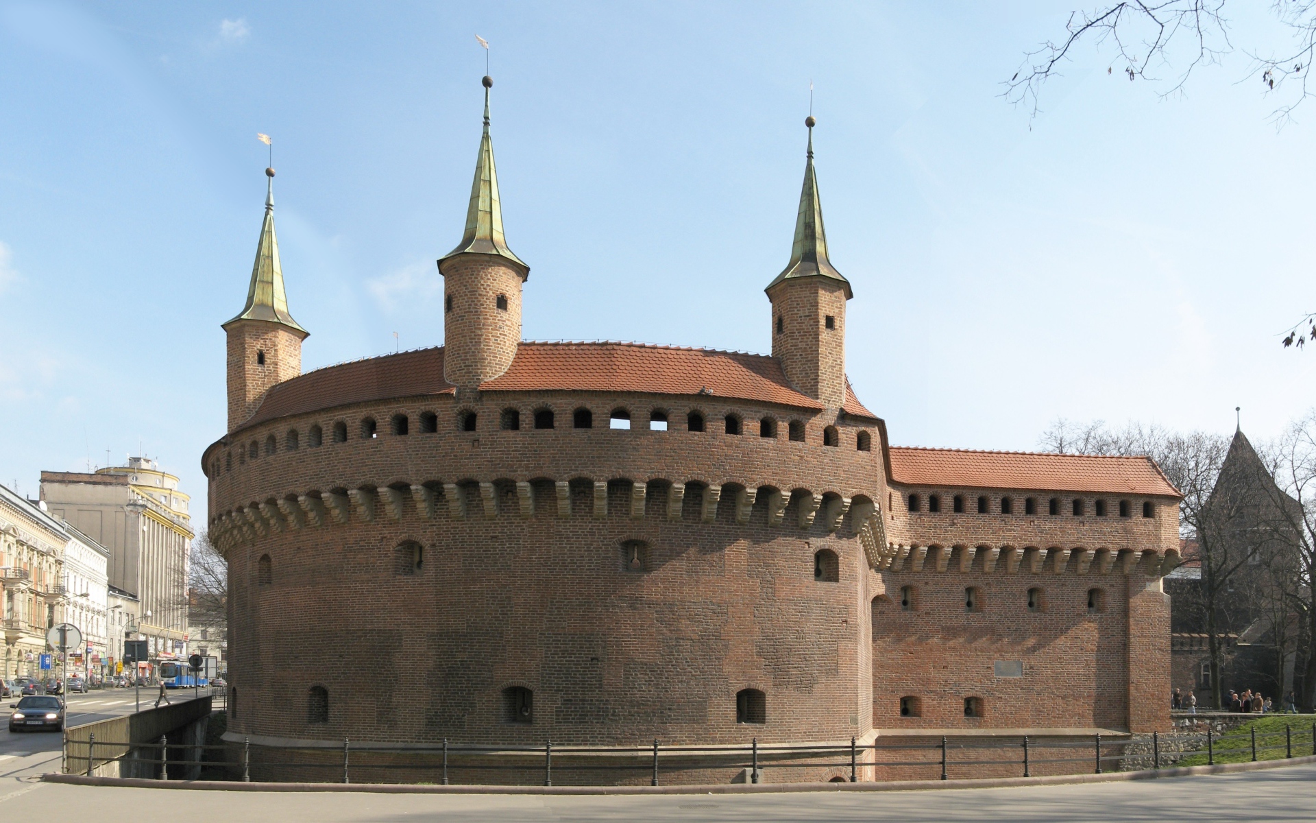 Сооружение Барбакан, Варшава. Польша