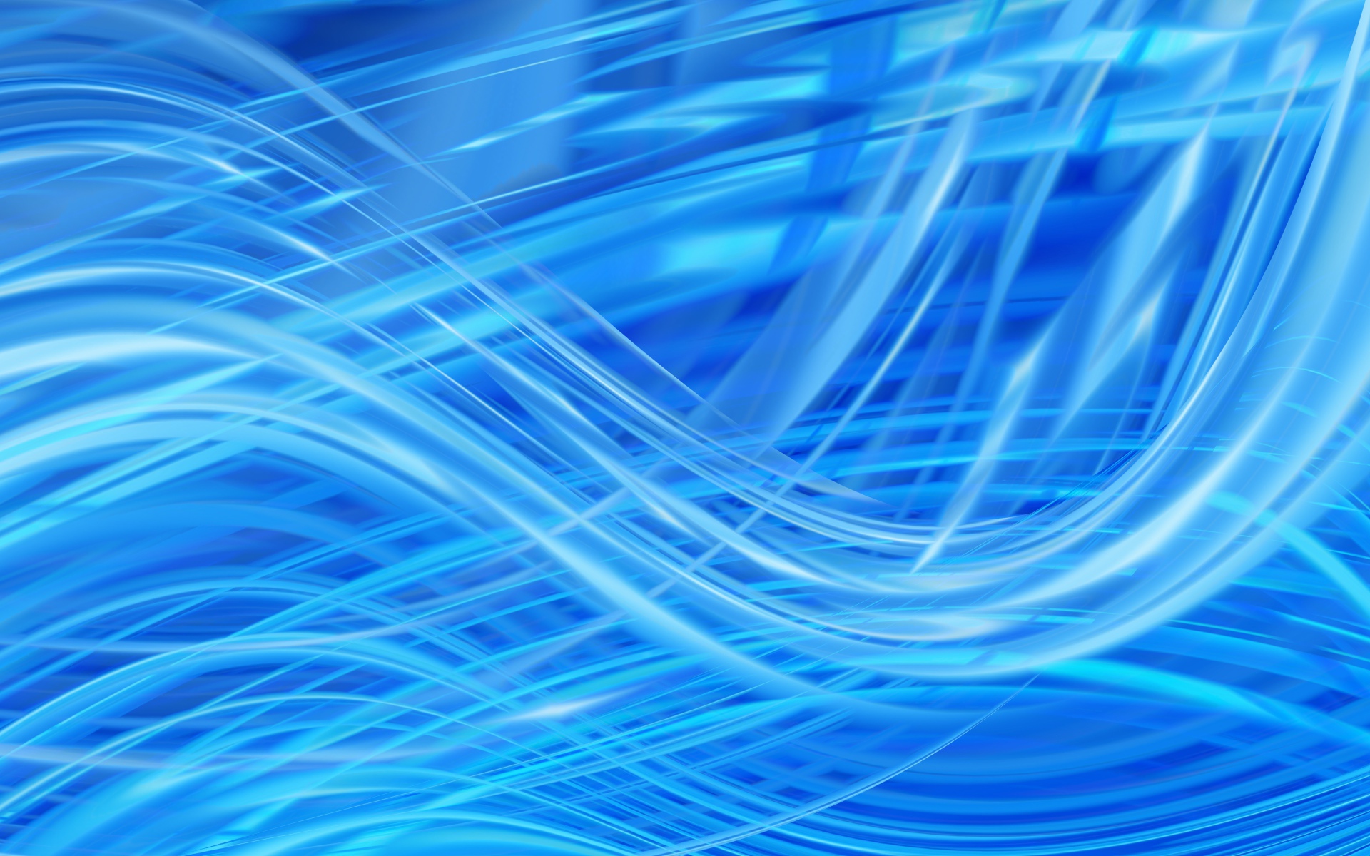 Яркие голубые абстрактные волны 