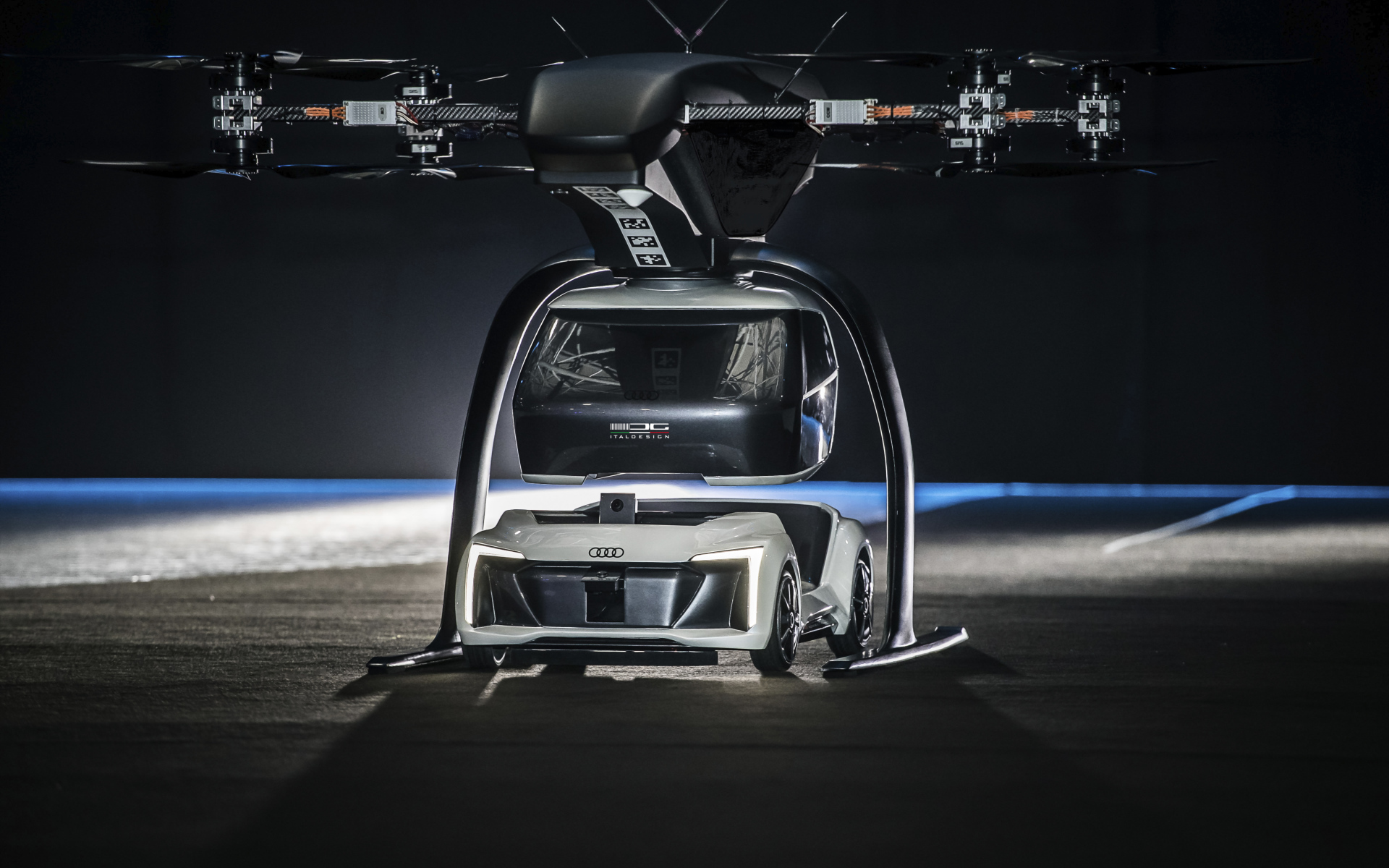 Летающее беспилотное такси  Audi Italdesign Pop.Up Next