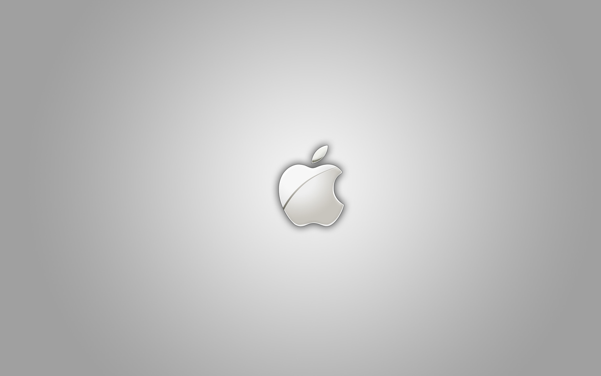 Значок Apple на сером фоне