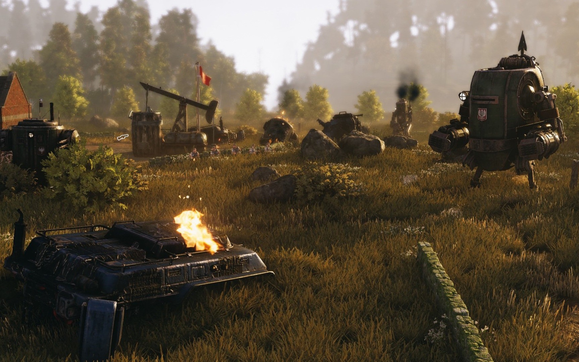 Скриншот видеоигры игры Iron Harvest, 2019 года