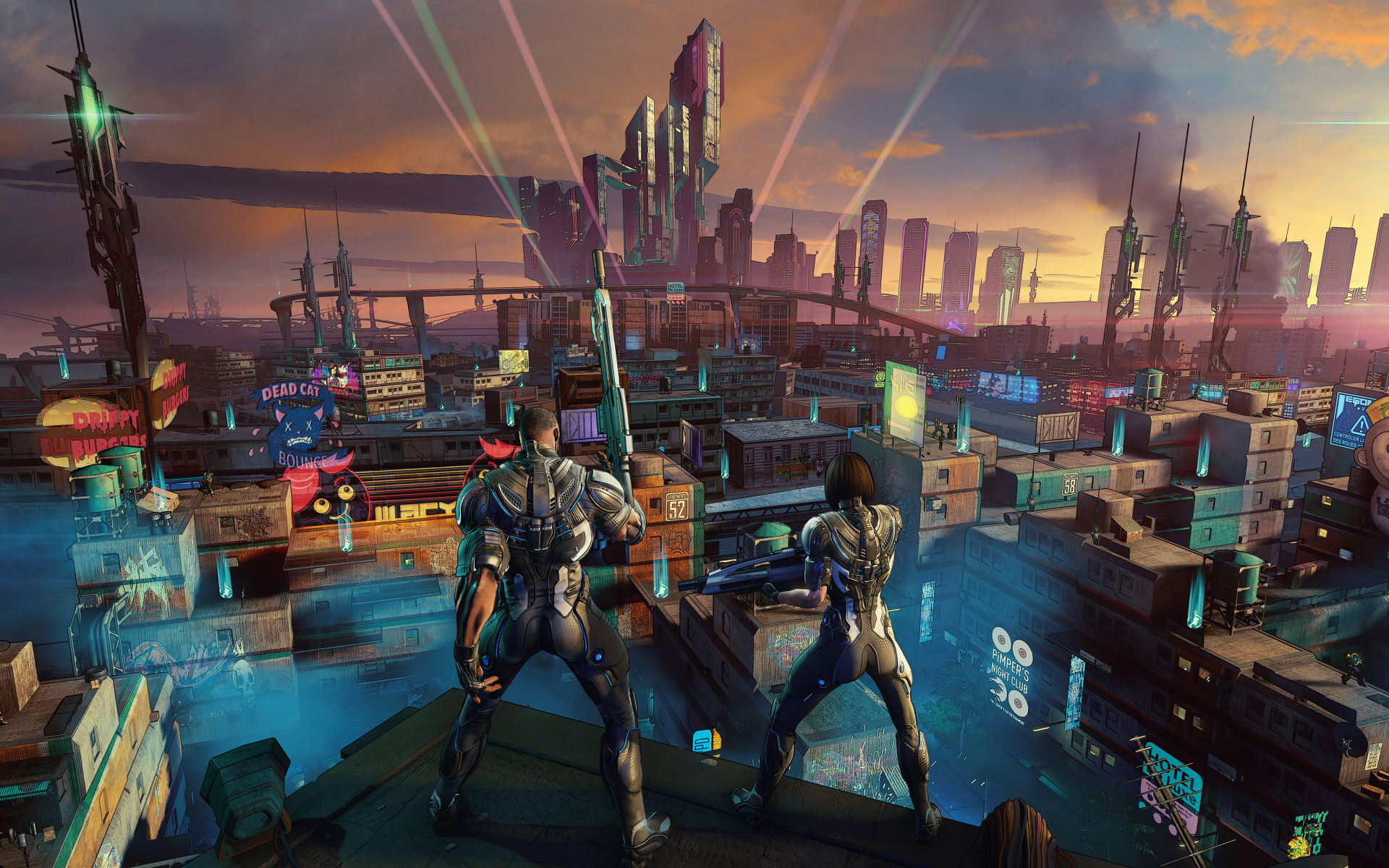 Скриншот компьютерной игры Crackdown 3, 2019
