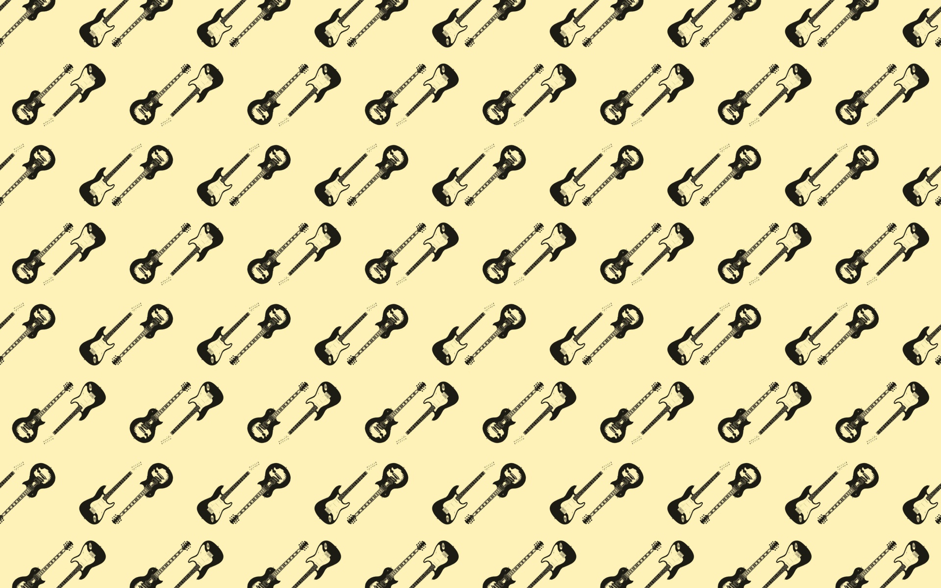 Много электрический гитар на бежевом фоне