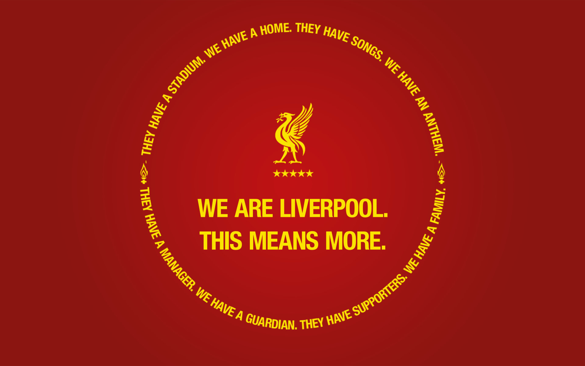 Логотип футбольного клуба Ливерпуль на красном фоне