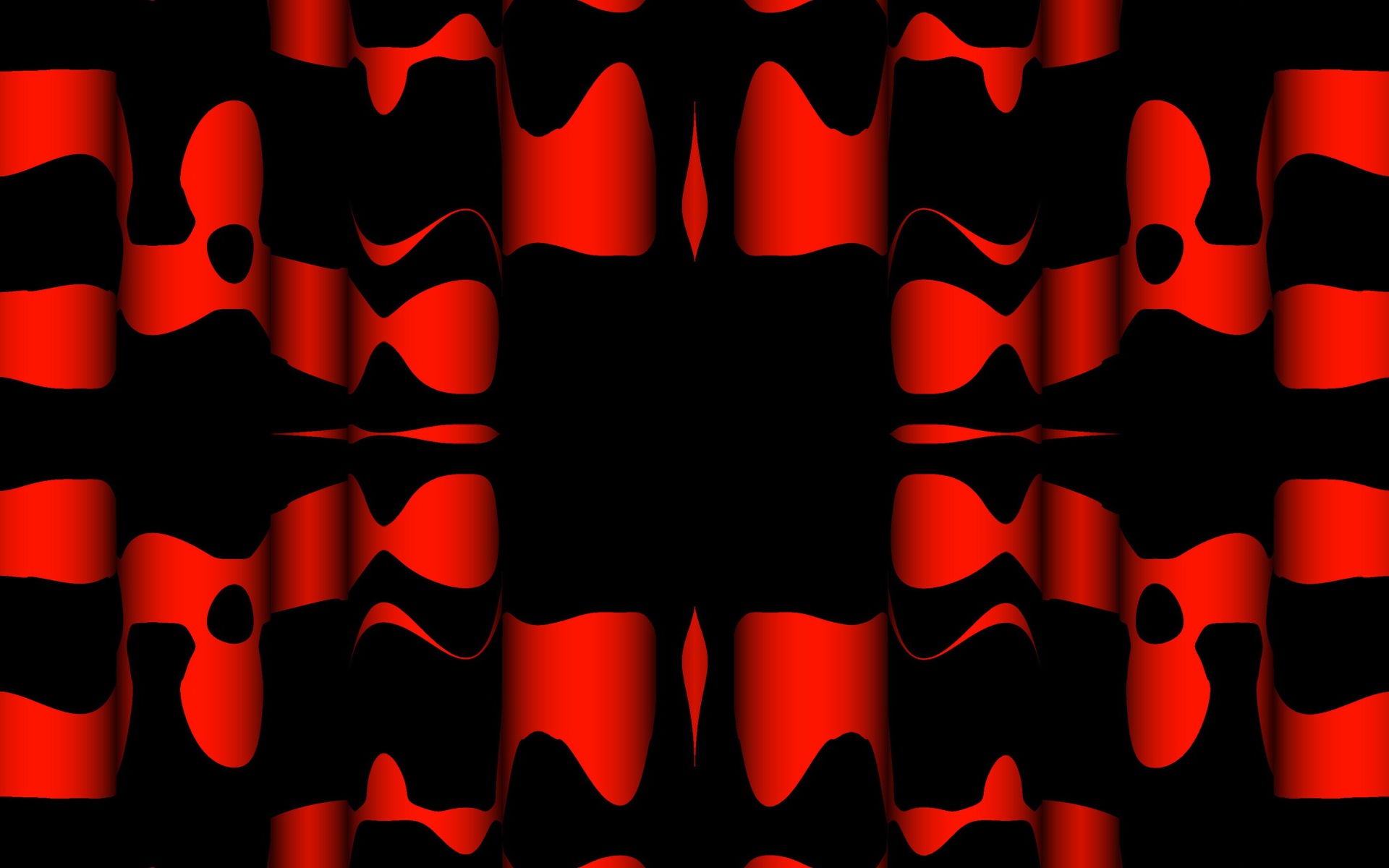 Черные и красные узоры крупным планом