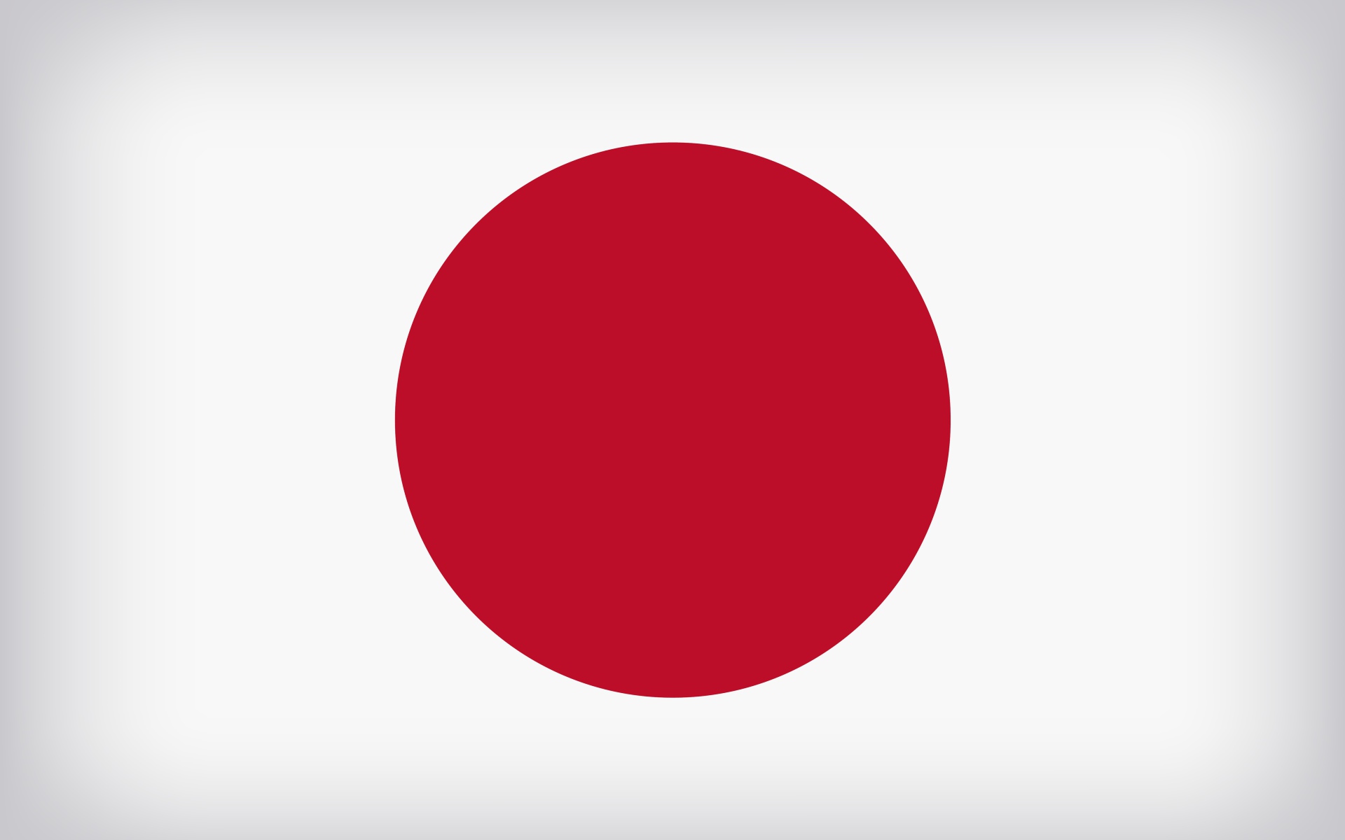 Красный круг на белом фоне, флаг Японии 