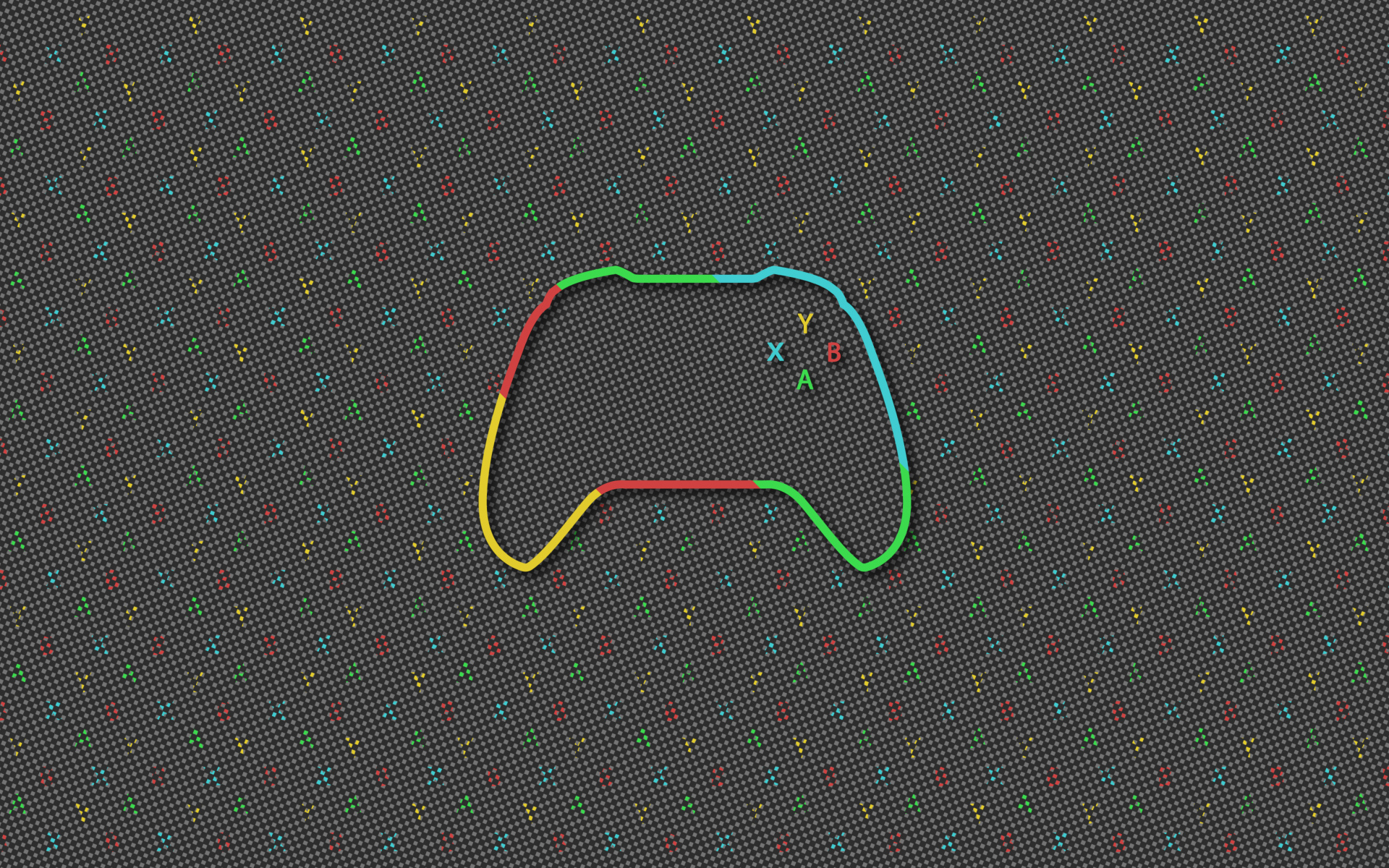 Нарисованный Xbox  контроллер 