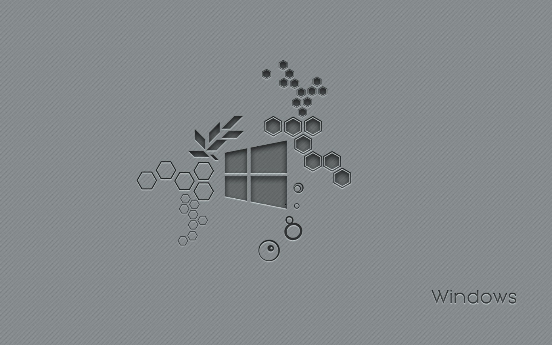 Значок Windows 10 на сером фоне 