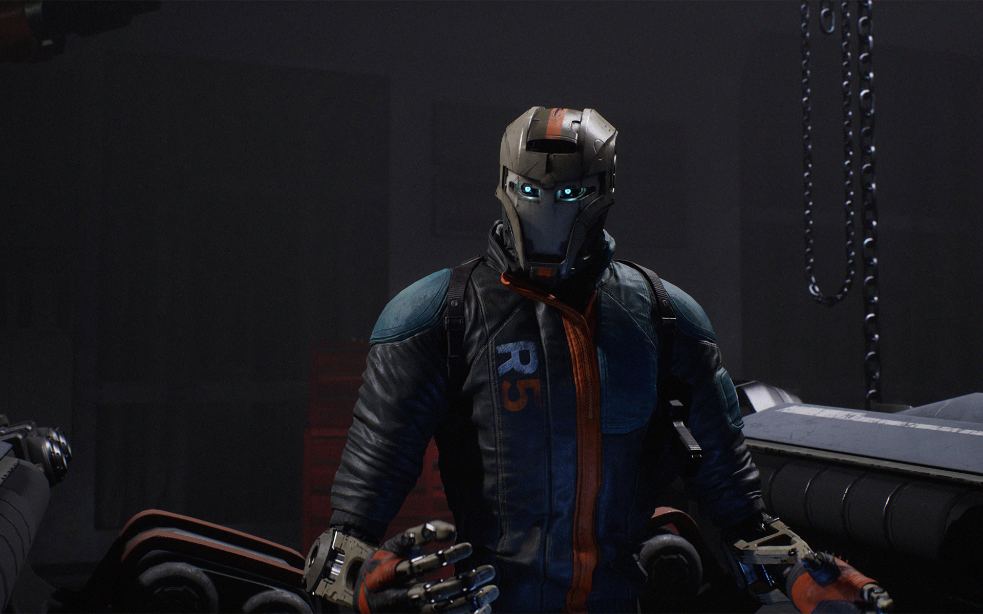 Киборг из компьютерной игры Disintegration, 2020