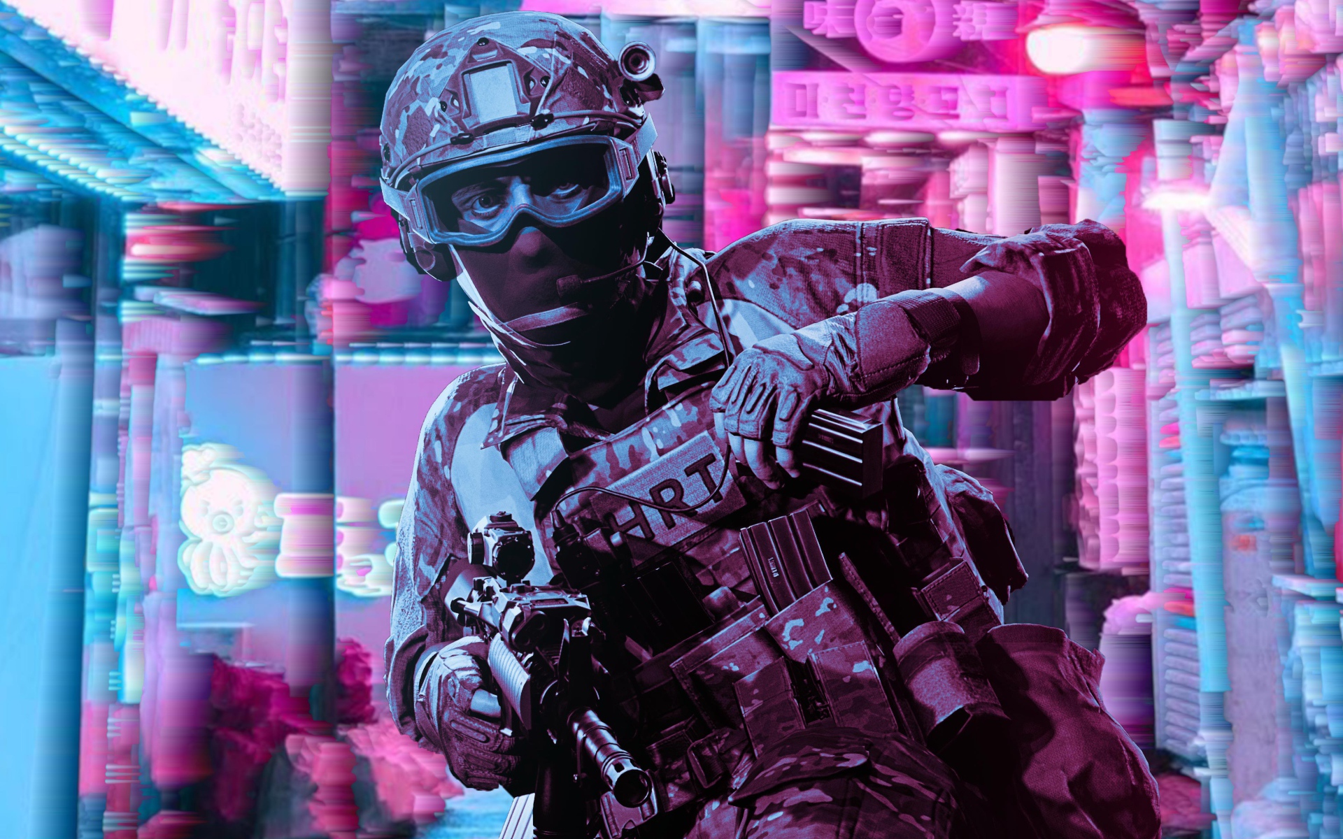 Солдат из компьютерной игры Ready Or Not