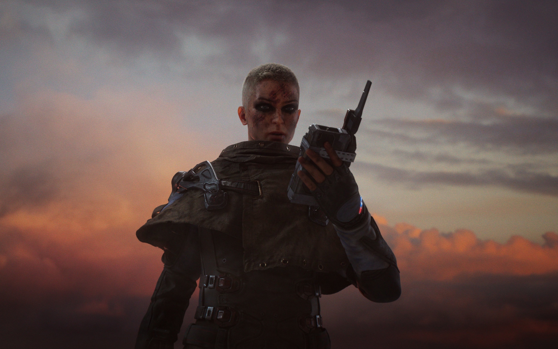 Девушка солдат, персонаж компьютерной игры Outriders, 2020