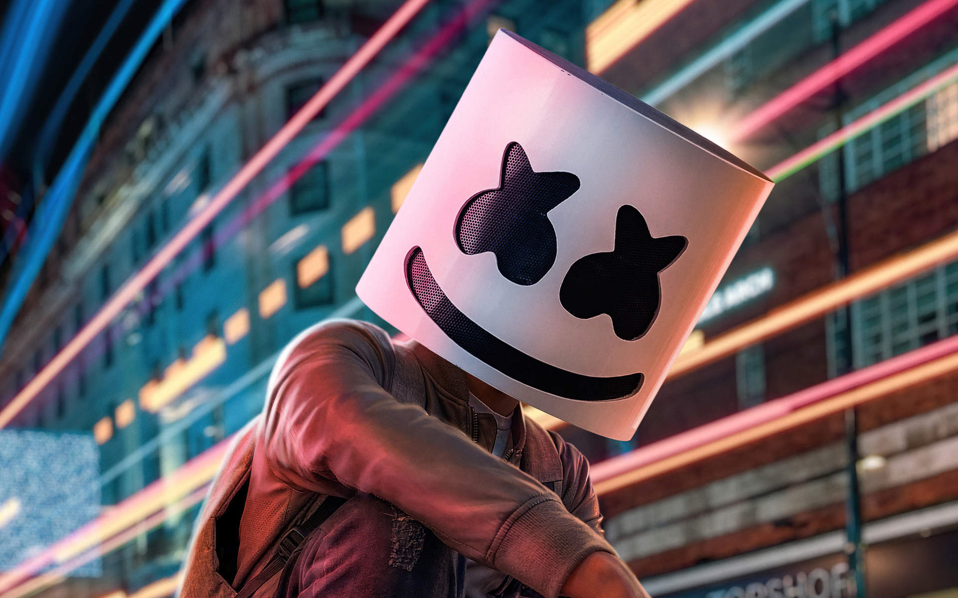 Диджей Маршмеллоу крупным планом